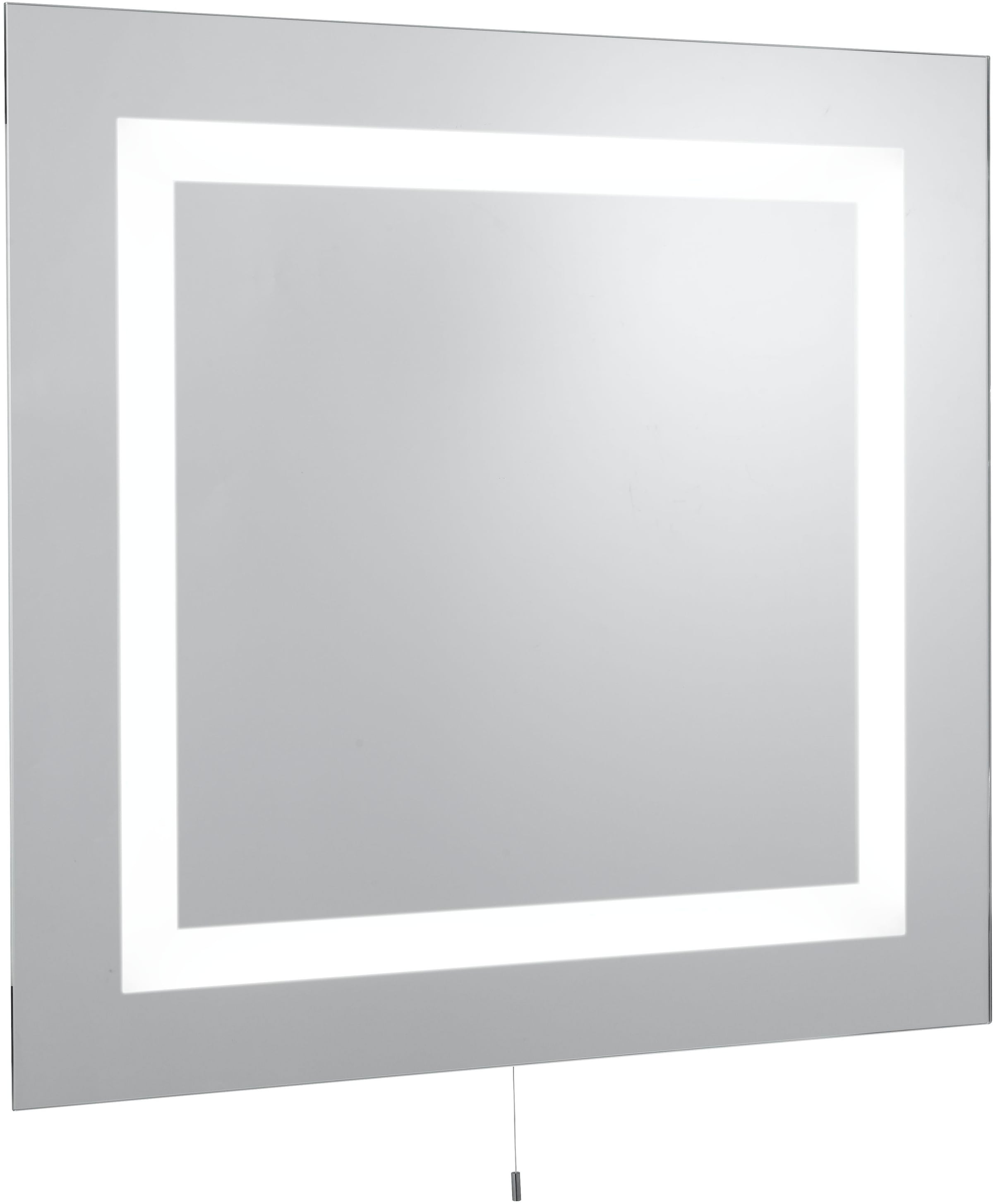 SEARCHLIGHT LED Spiegelleuchte "Badezimmerleuchte Bathroom Mirror, 1-flammig", 1, H: 65cm, 1 Stk.weiß, spiegel und matt, Leuchten, Mit Zugschalter