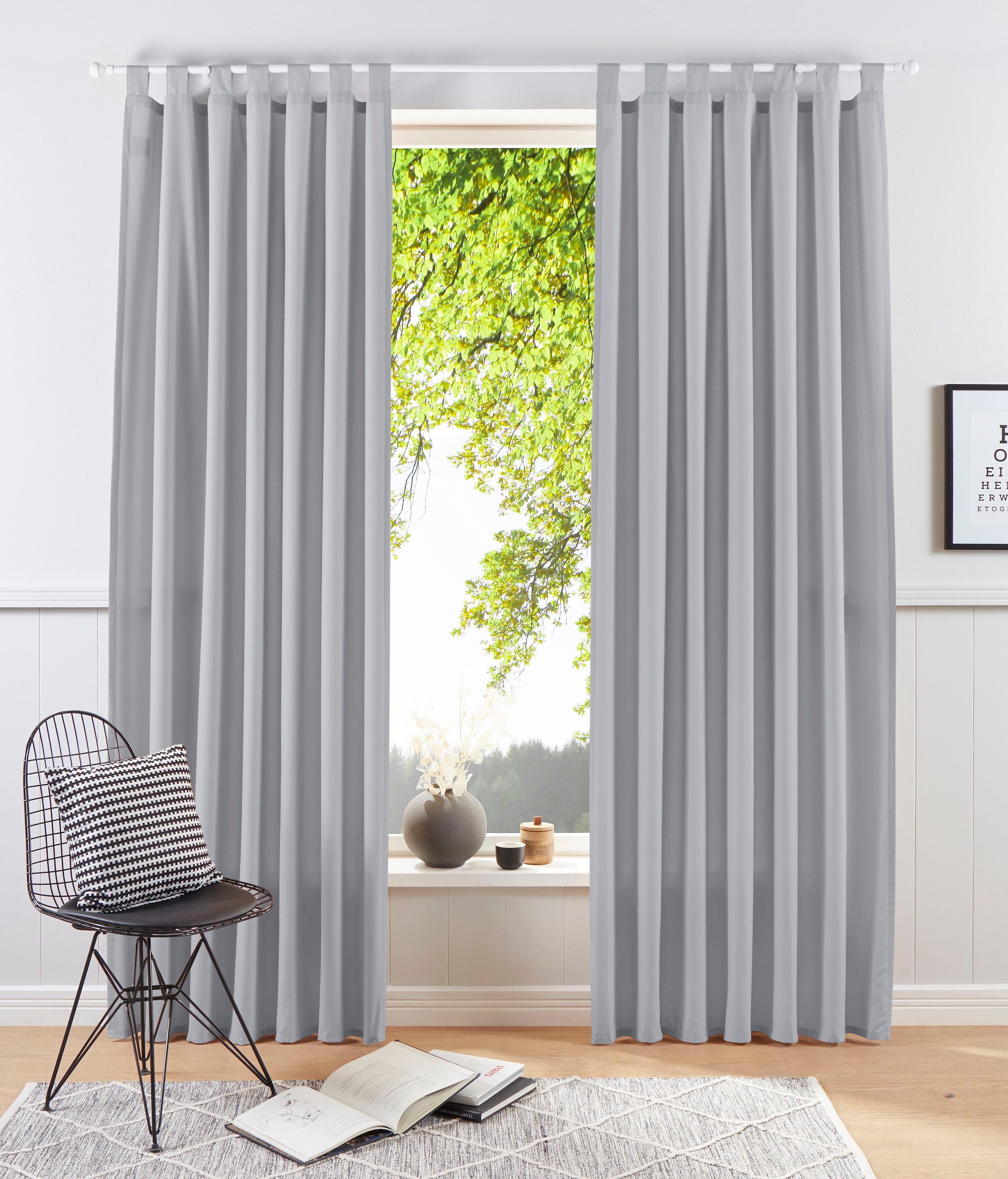 OTTO home Vorhang "Raja" Schlaufen 2 Stk. tlg. 2er-Set, Bestseller, einfarb günstig online kaufen