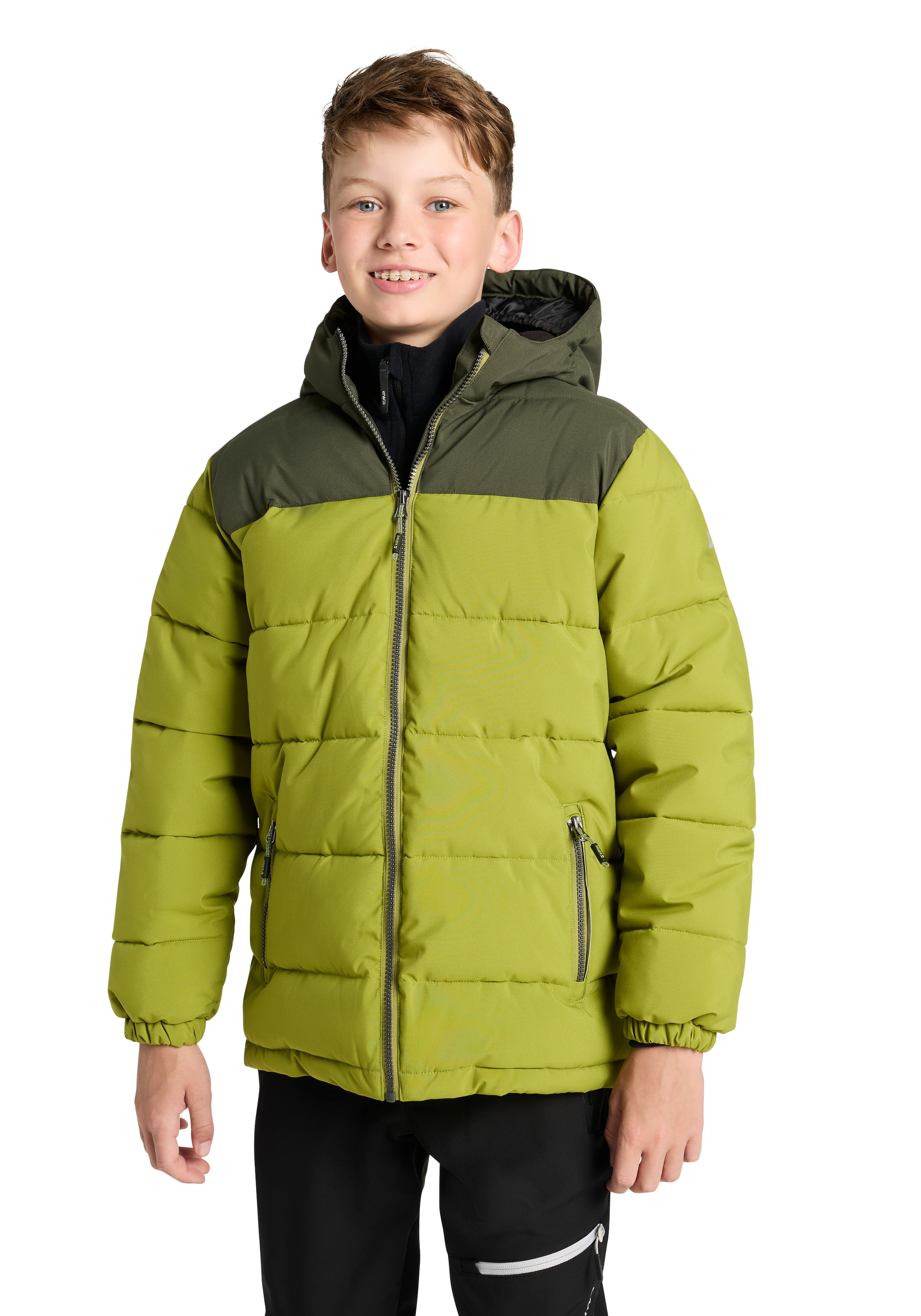 KILLTEC Kinder Winterjacke "KW 1 BYS JCKT OT", grün, Gr. 152, Obermaterial: 100% Polyester. Futter: 100% Polyester. Wattierung: 100% Polyester,