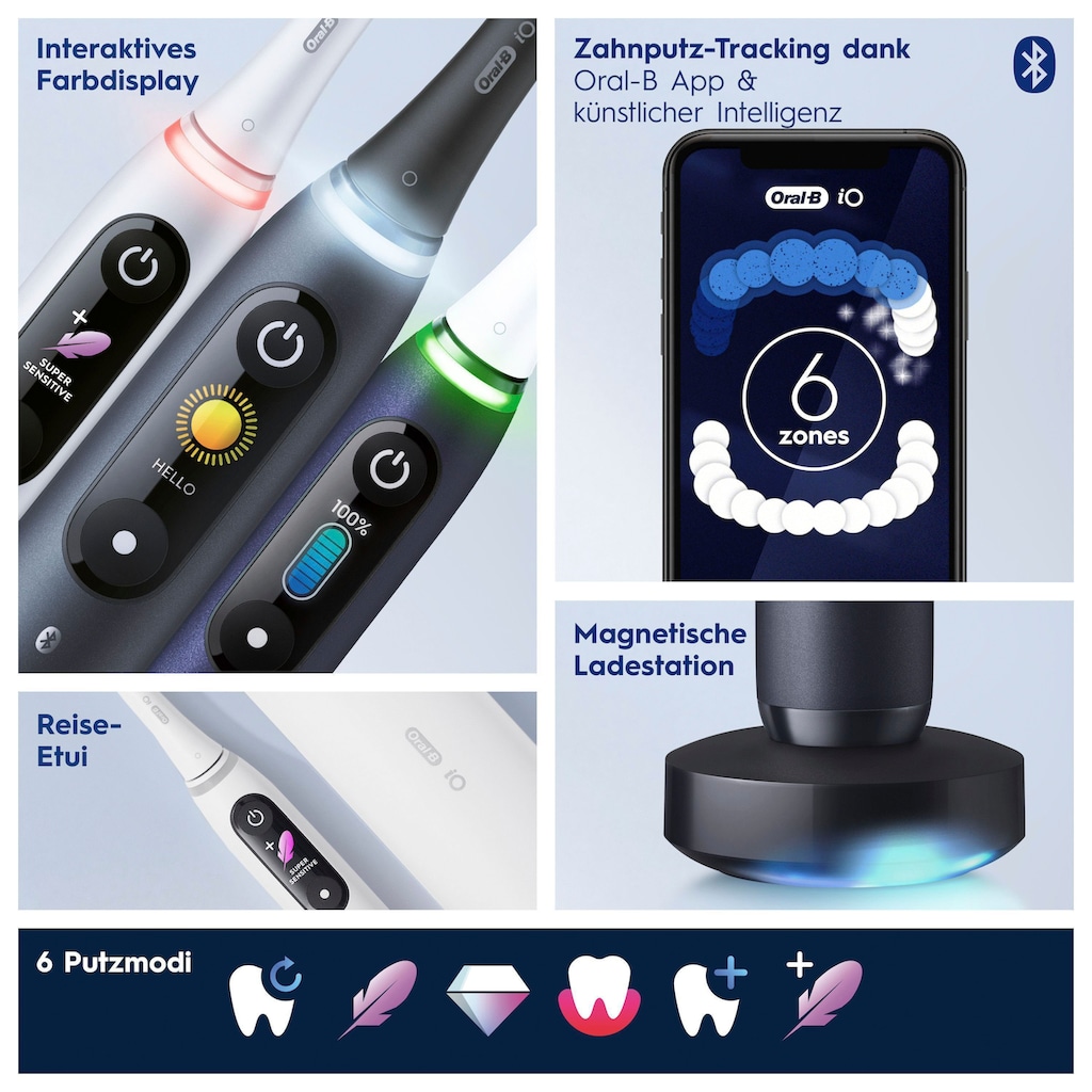 Oral-B Elektrische Zahnbürste »iO Series 8«, 1 St. Aufsteckbürsten