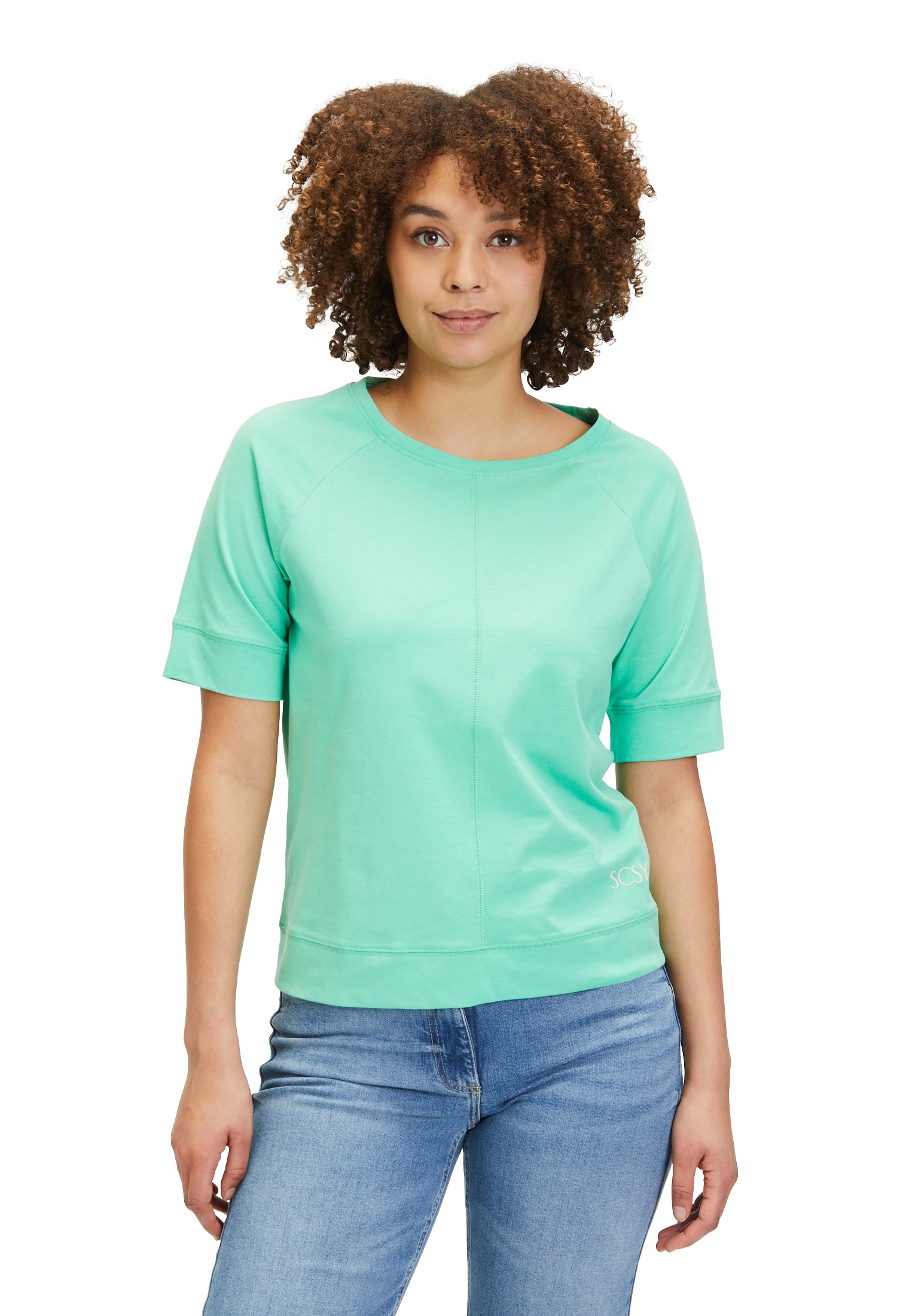 Betty Barclay Kurzarmshirt "Betty Barclay Basic Shirt unifarben", Nahtführu günstig online kaufen