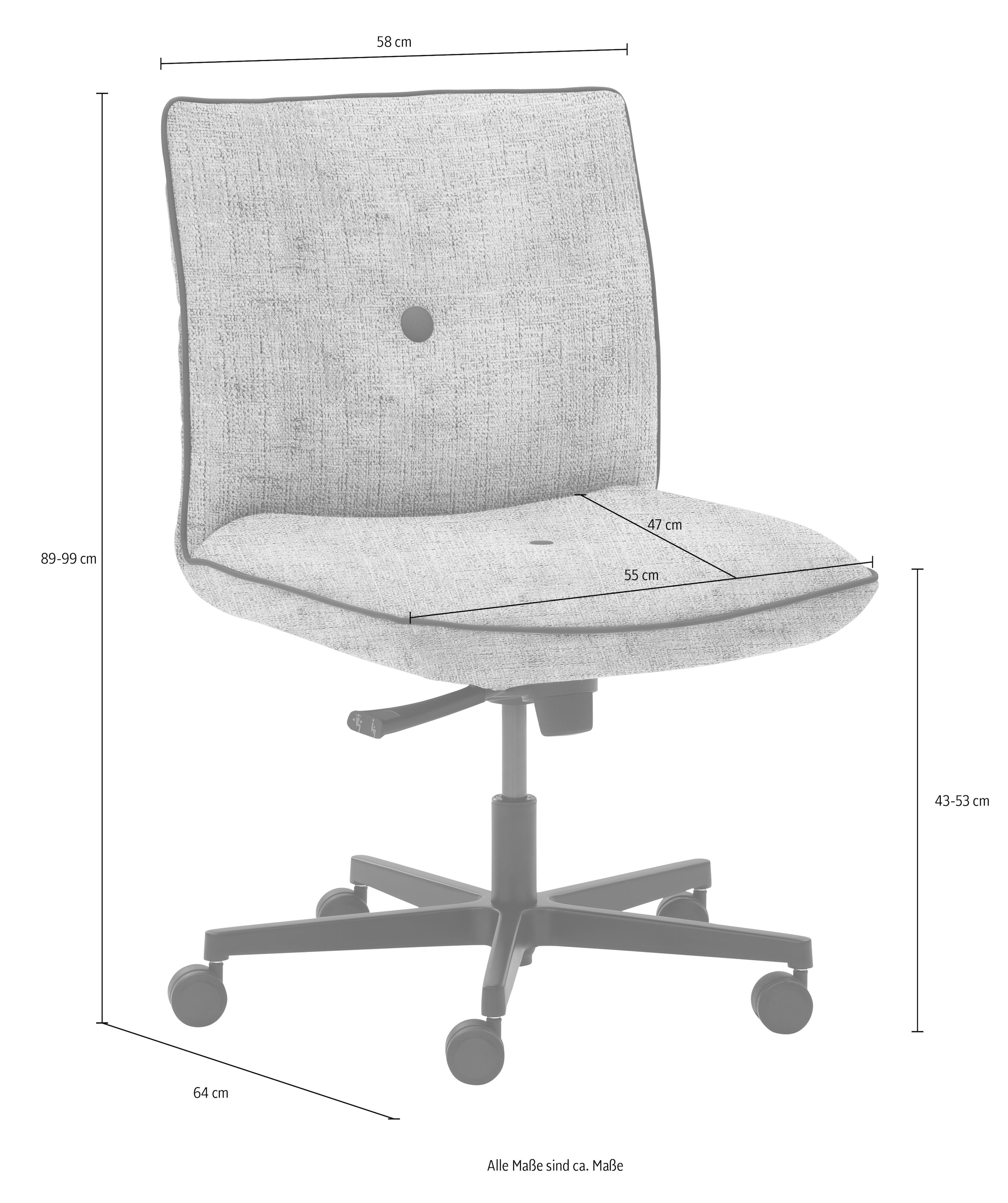 Mayer Sitzmöbel Drehstuhl »myCOSYWORXX Homeoffice Sessel«, 1 St., Luxus-Microfaser weich, besonders bequem gepolstert