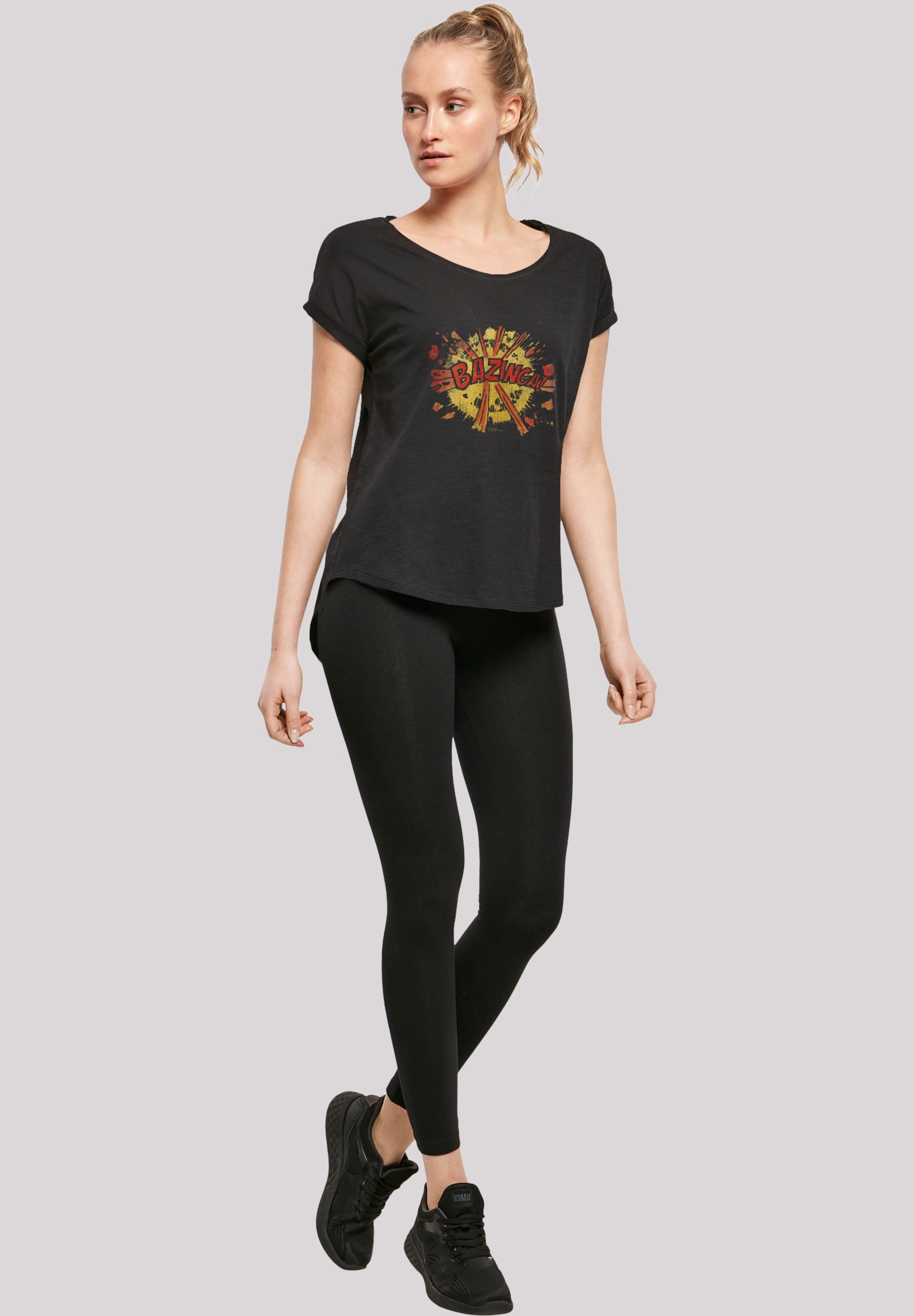 F4NT4STIC T-Shirt »Big Bang Theory TV Serie Bazinga Explosion«, Print