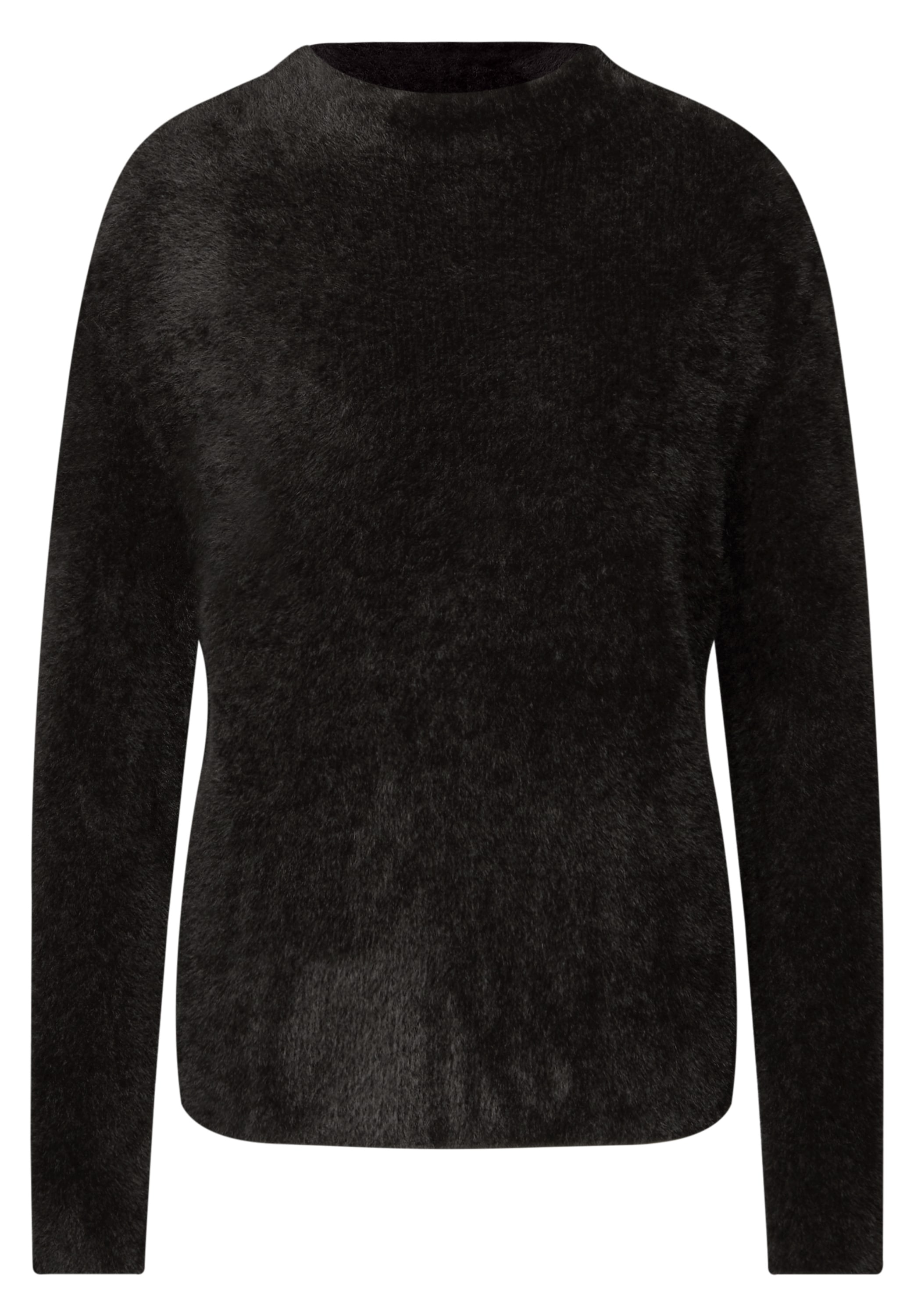 STREET ONE Stehkragenpullover, aus softem Materialmix