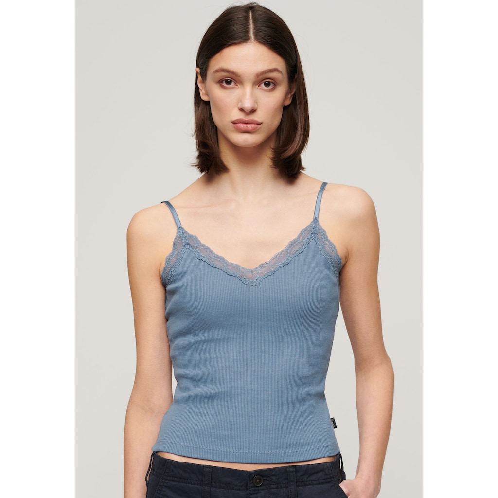 Superdry Tanktop »SU-ESSENTIAL LACE TRIM CAMI«