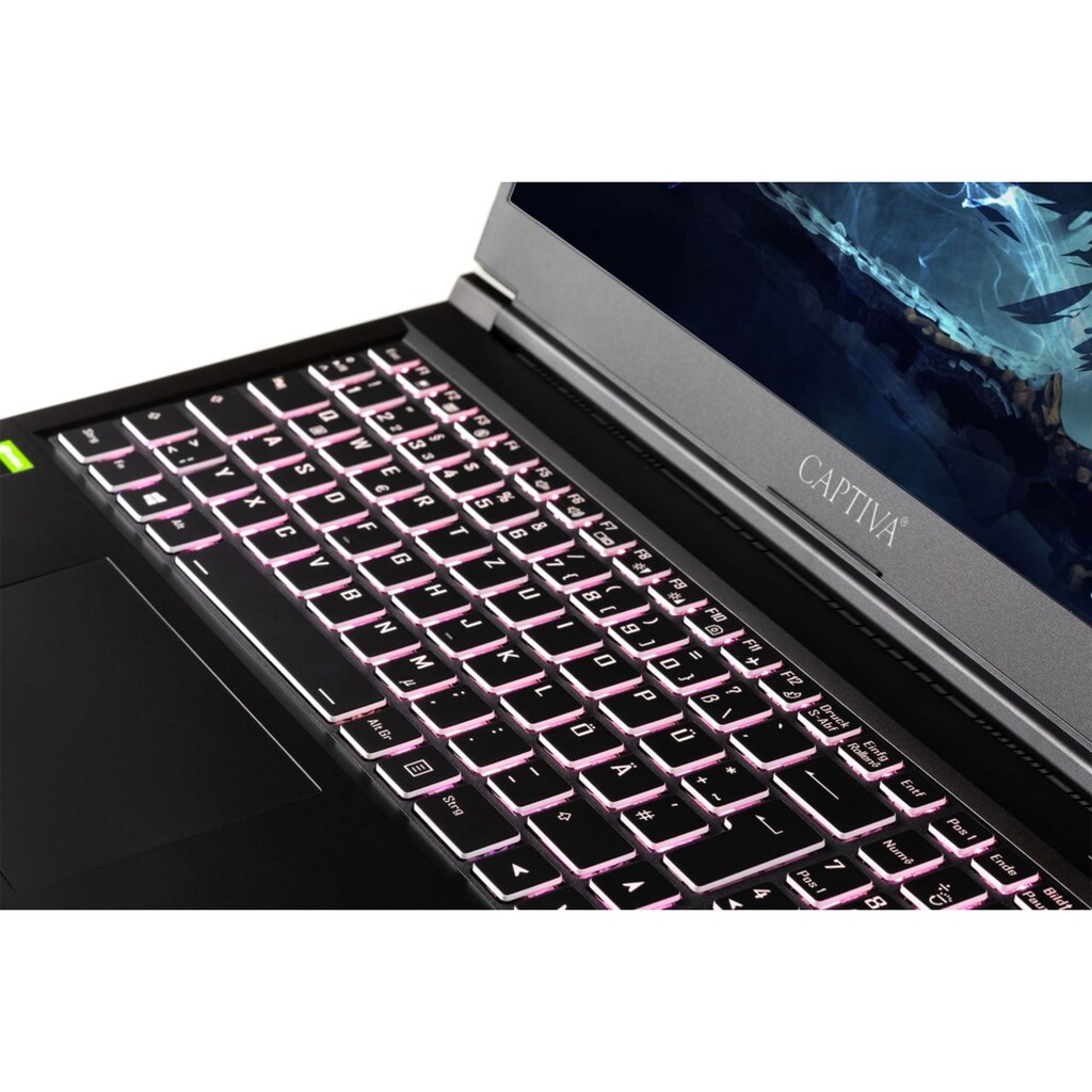 CAPTIVA Gaming-Notebook »Power Starter I61-897«, 39,6 cm, / 15,6 Zoll, Intel, Core i7, GeForce MX 350, 500 GB SSD