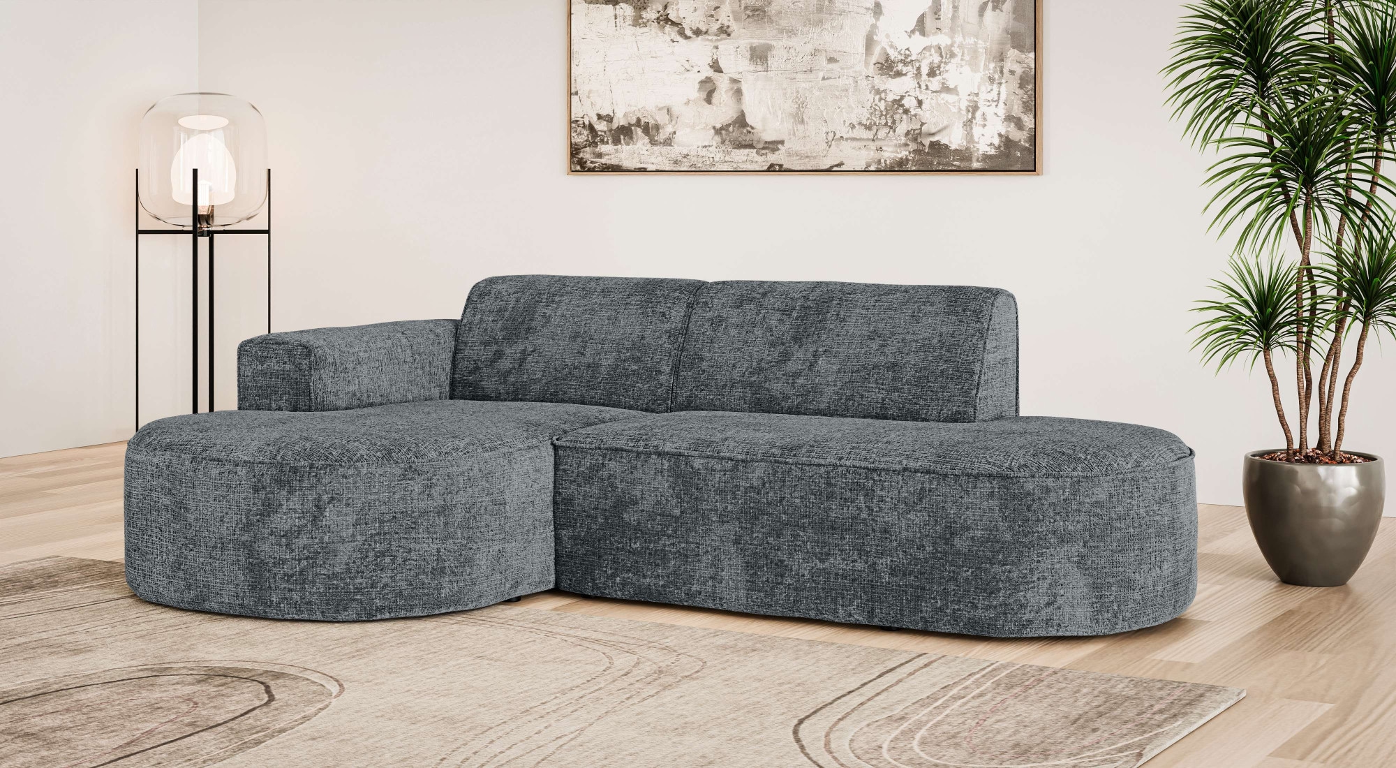 OTTO home Ecksofa "ADELLA XL Design-Sofa mit Recamiere rechts/links, 263/15 günstig online kaufen