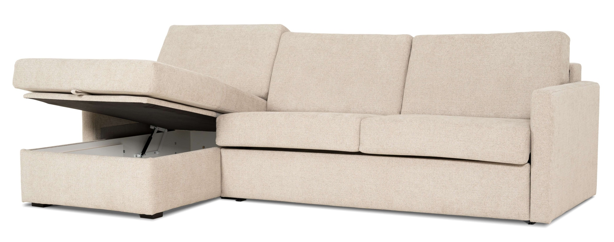 OTTO home Schlafsofa »GOLDPOINT Ecksofa 264 cm, Liegefläche (140/200cm), L-Form« Bettfunktion, Bonell-Federkernmatratze und Dauerschläfer-Funktion