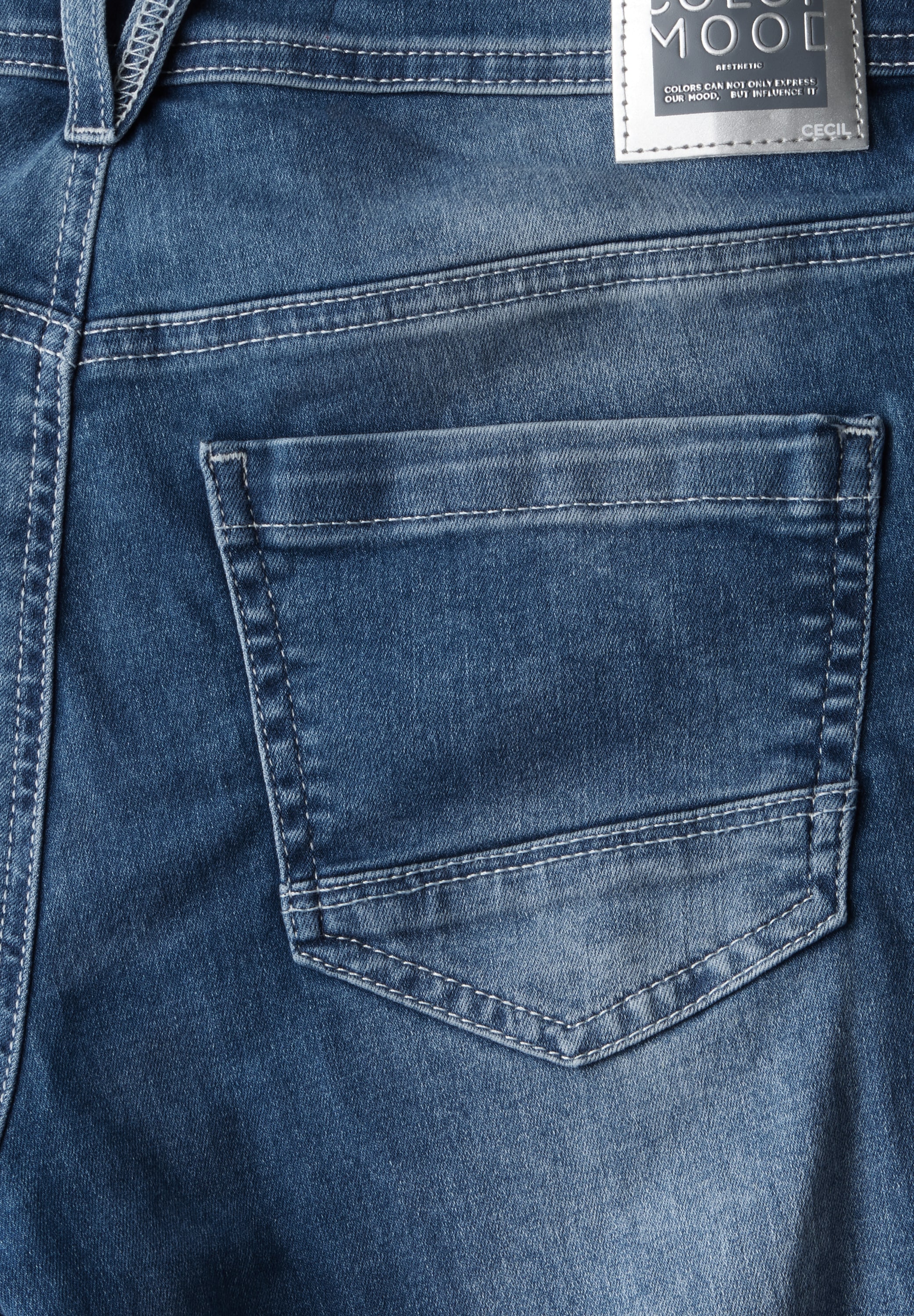 Cecil Slim-fit-Jeans, High Waist