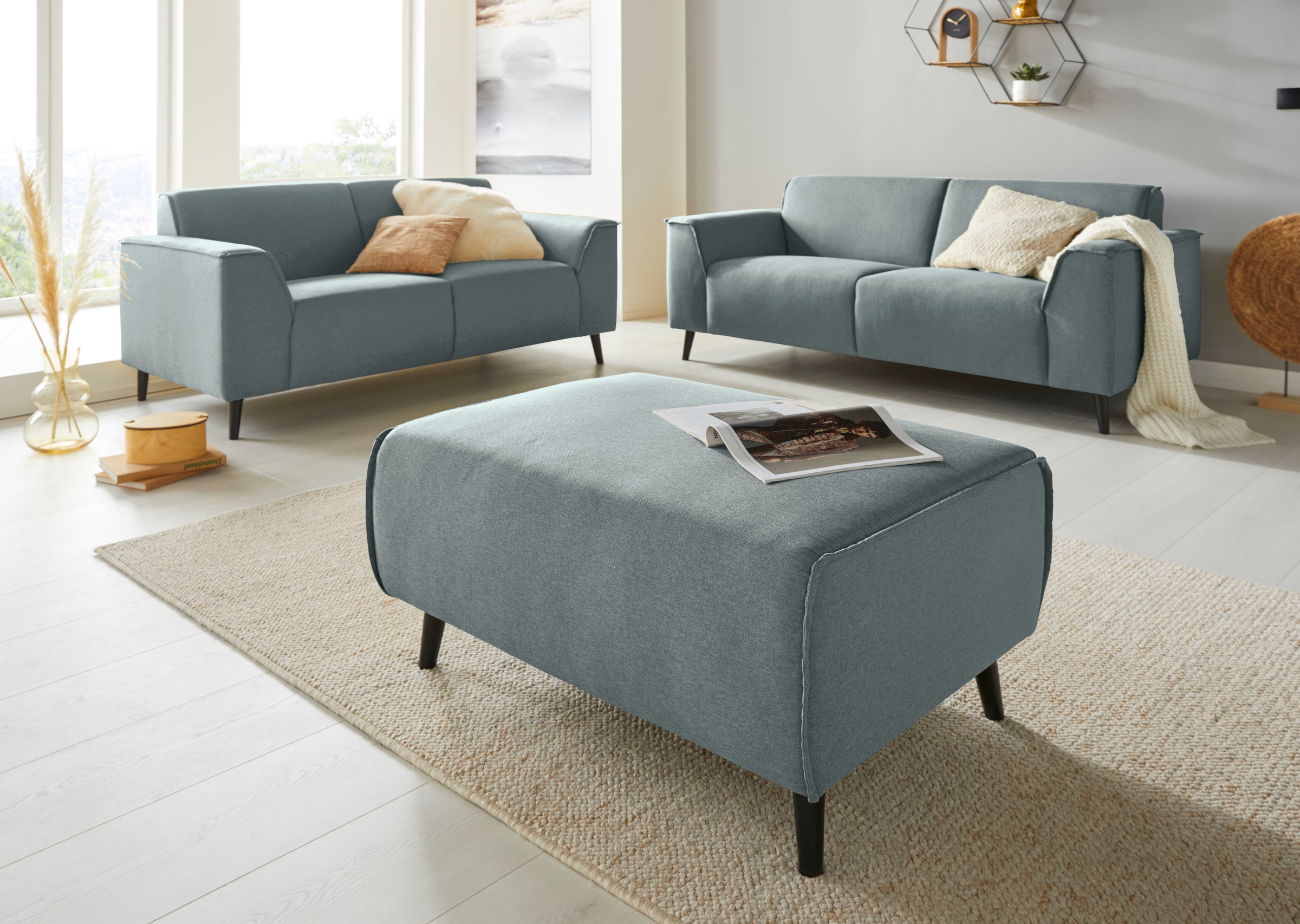 DOMO collection Hocker »Amora«, mit Federkern