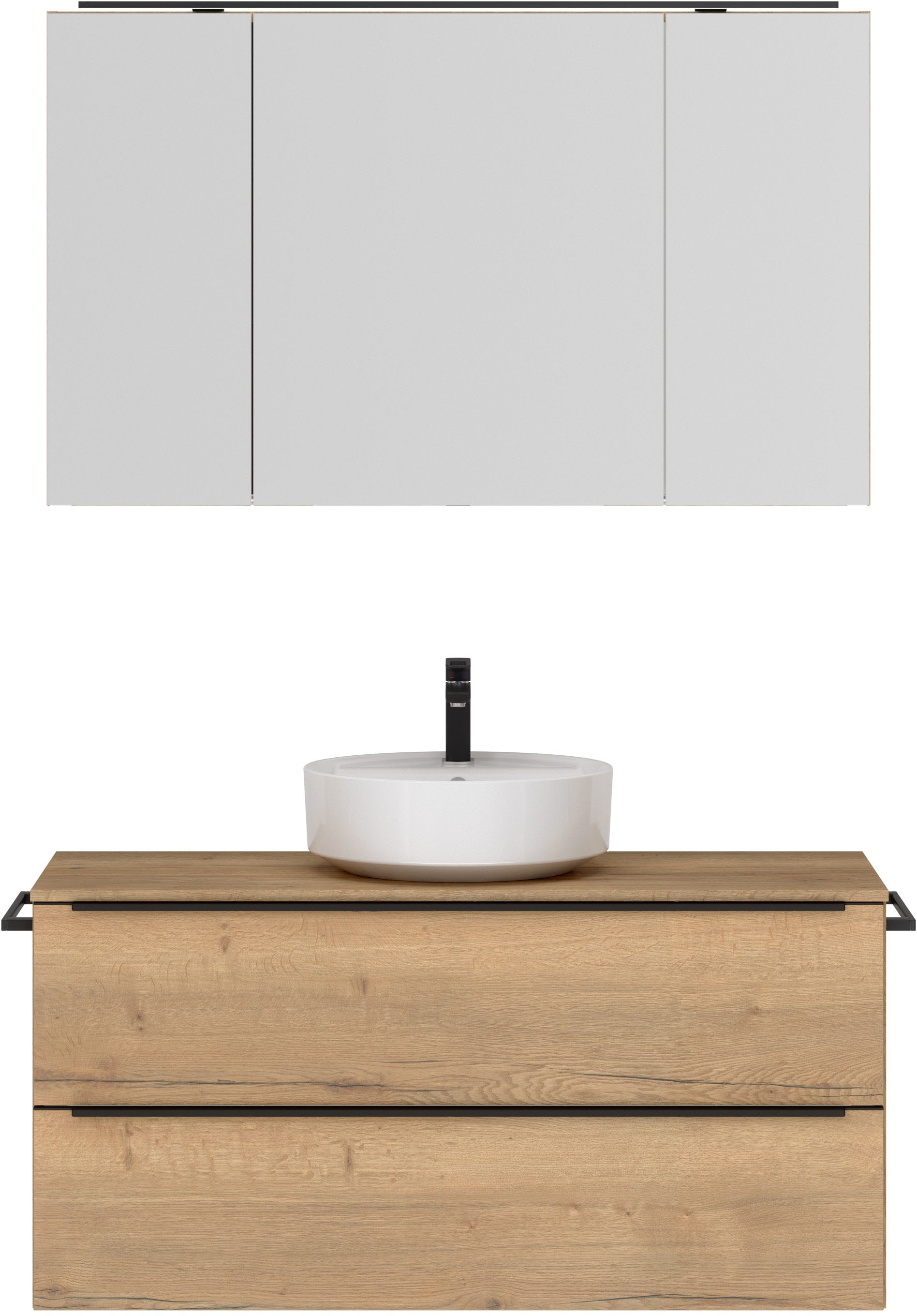 nobilia Badmöbel-Set "Alvene" vormontiert, mit Soft-Close, 2 Stk. tlg. günstig online kaufen