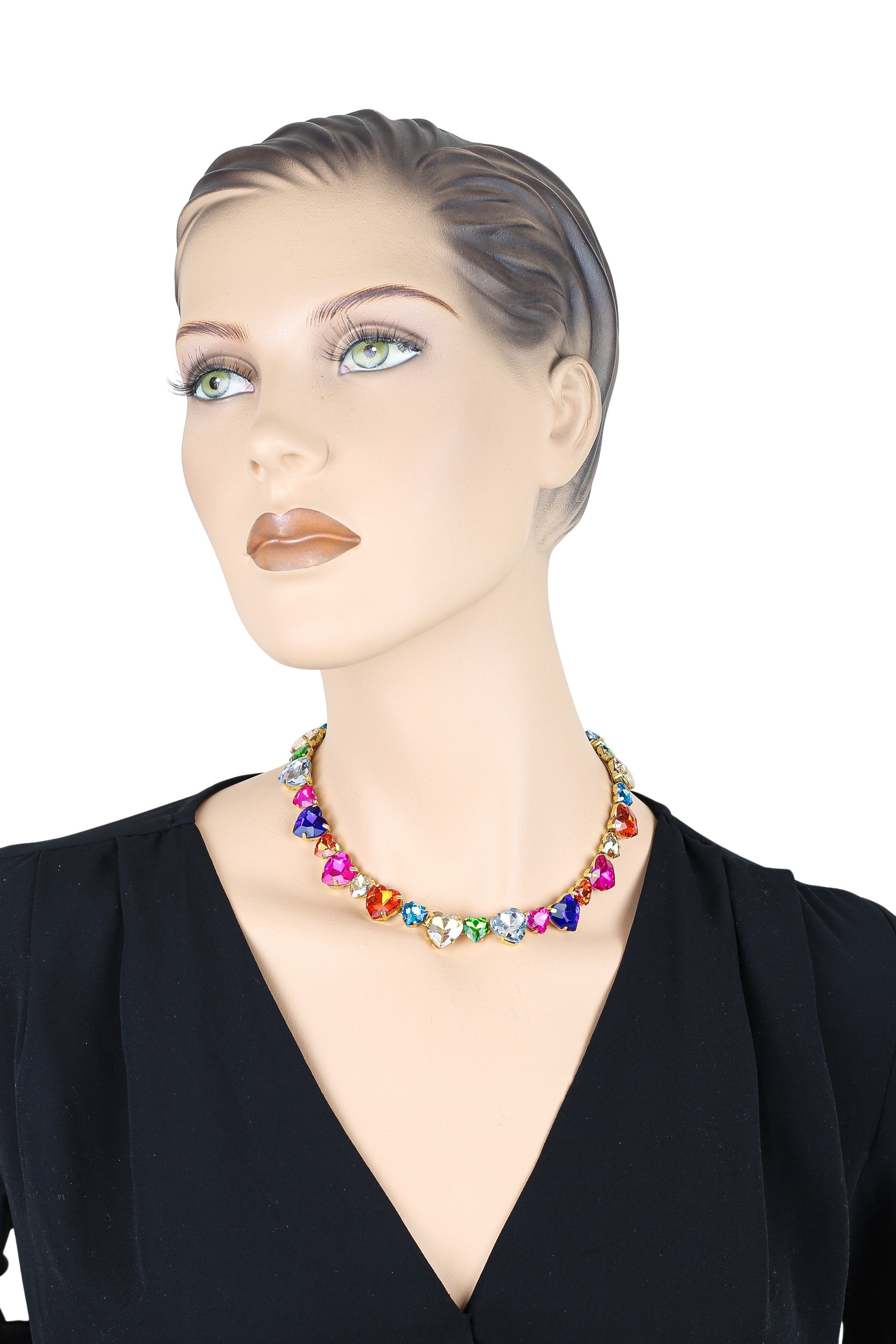 COLLEZIONE ALESSANDRO Kette mit Anhänger »Heartshine« mit funkelnden Glasherzen