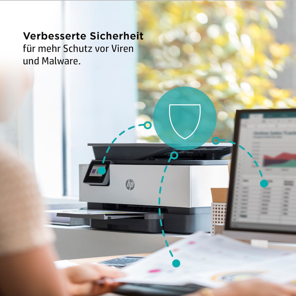 HP Multifunktionsdrucker »OfficeJet Pro 9012e«, 6 Monate gratis Drucken mit HP Instant Ink inklusive