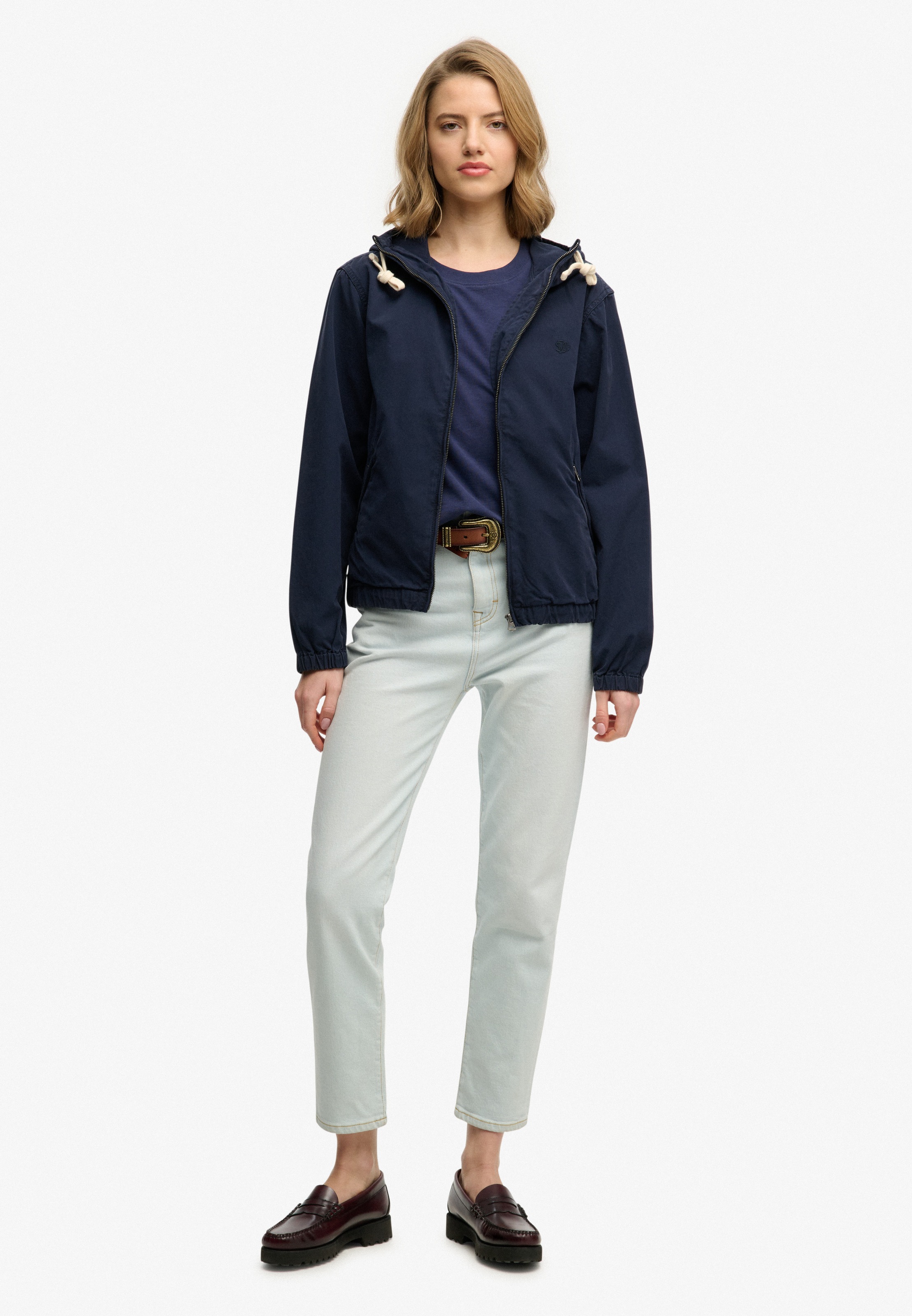 Superdry Parka »HOODED WASHED TWILL JKT« mit Kapuze