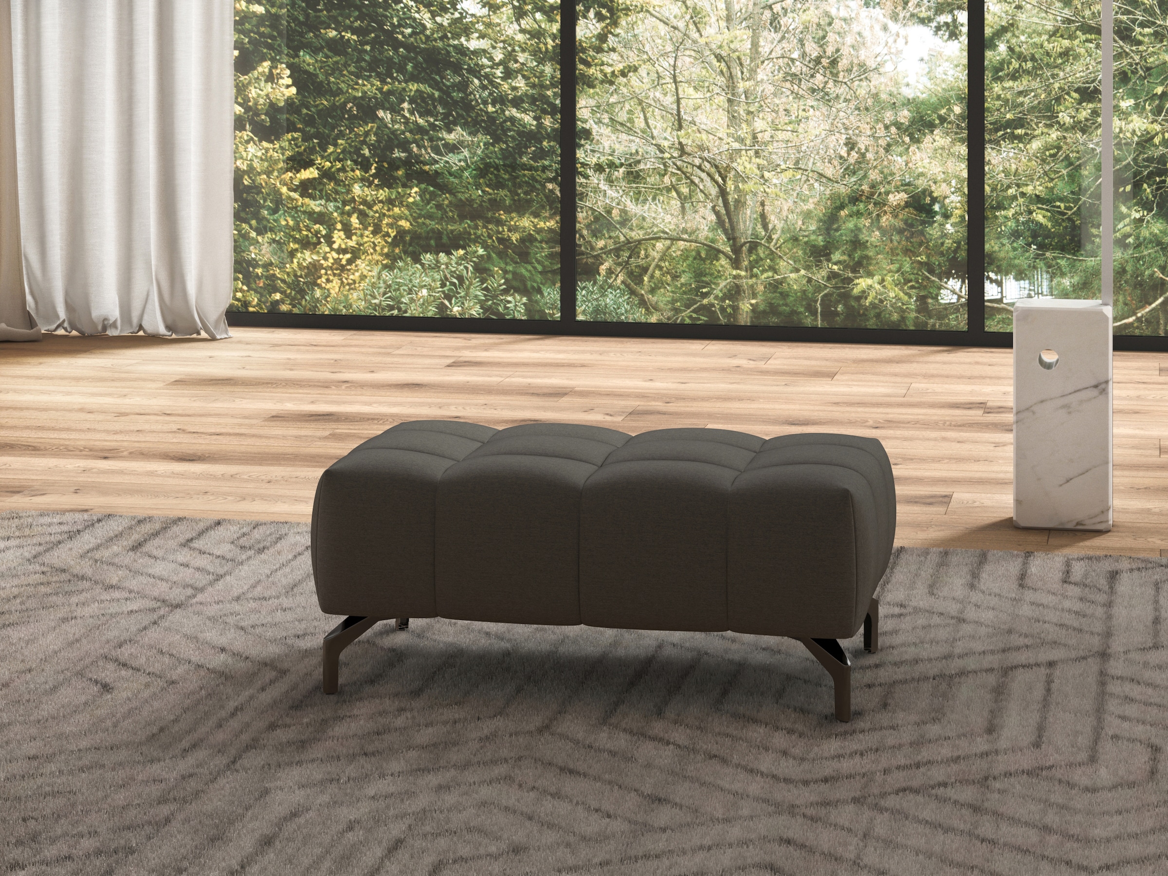 sit&more Hocker "Cool" mit schwarzen Füßen