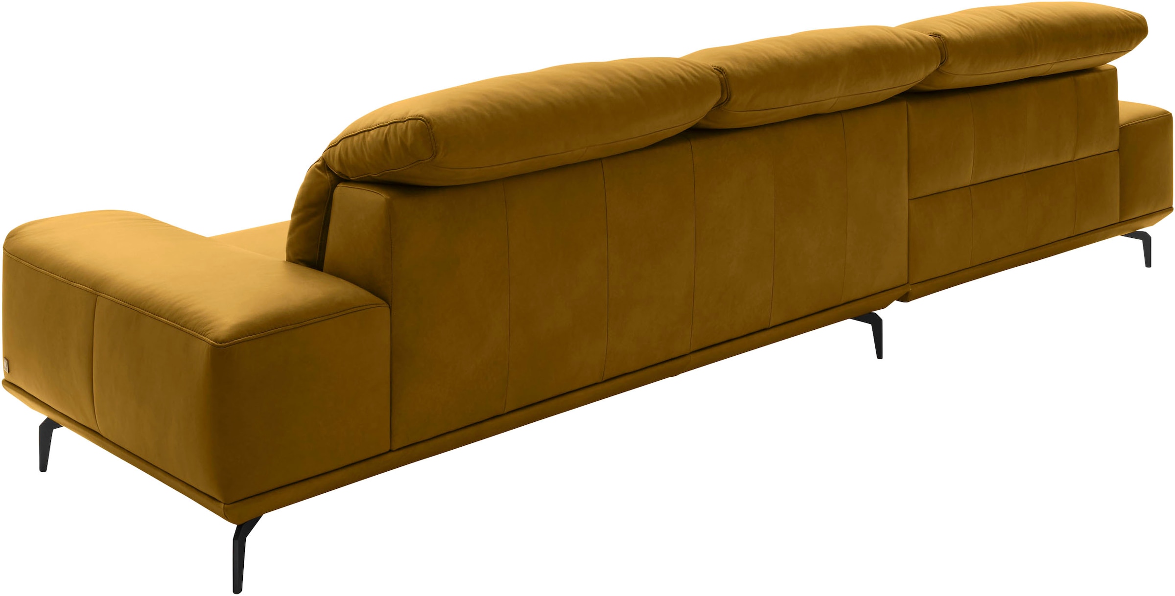 Musterring Wohnlandschaft »MR 2490«, Fuß Schwarz, Sitzhöhe 46cm, wahlweise mit Funktionen, Maße 342x207 cm