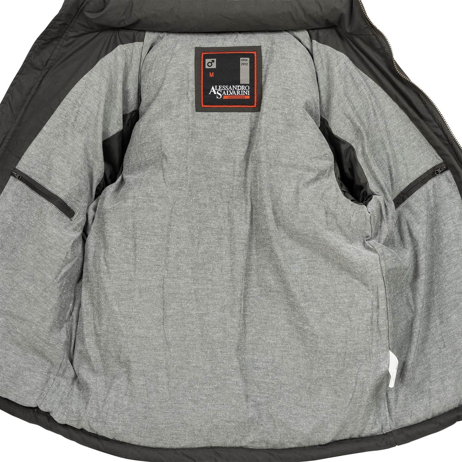 Alessandro Salvarini Winterjacke »ASGinio«, mit abnehmbarer Kapuze
