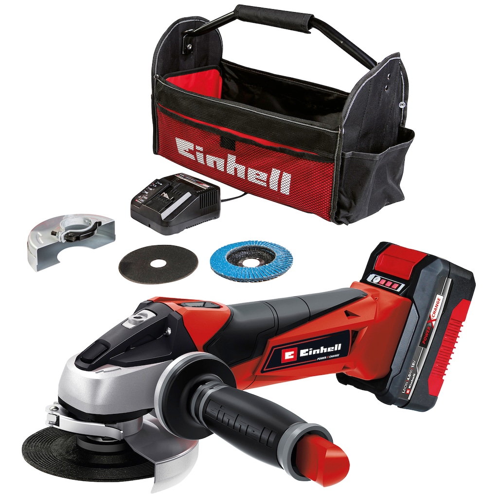 Einhell Akku-Winkelschleifer »TE-AG 18/115 Li«, (Set)