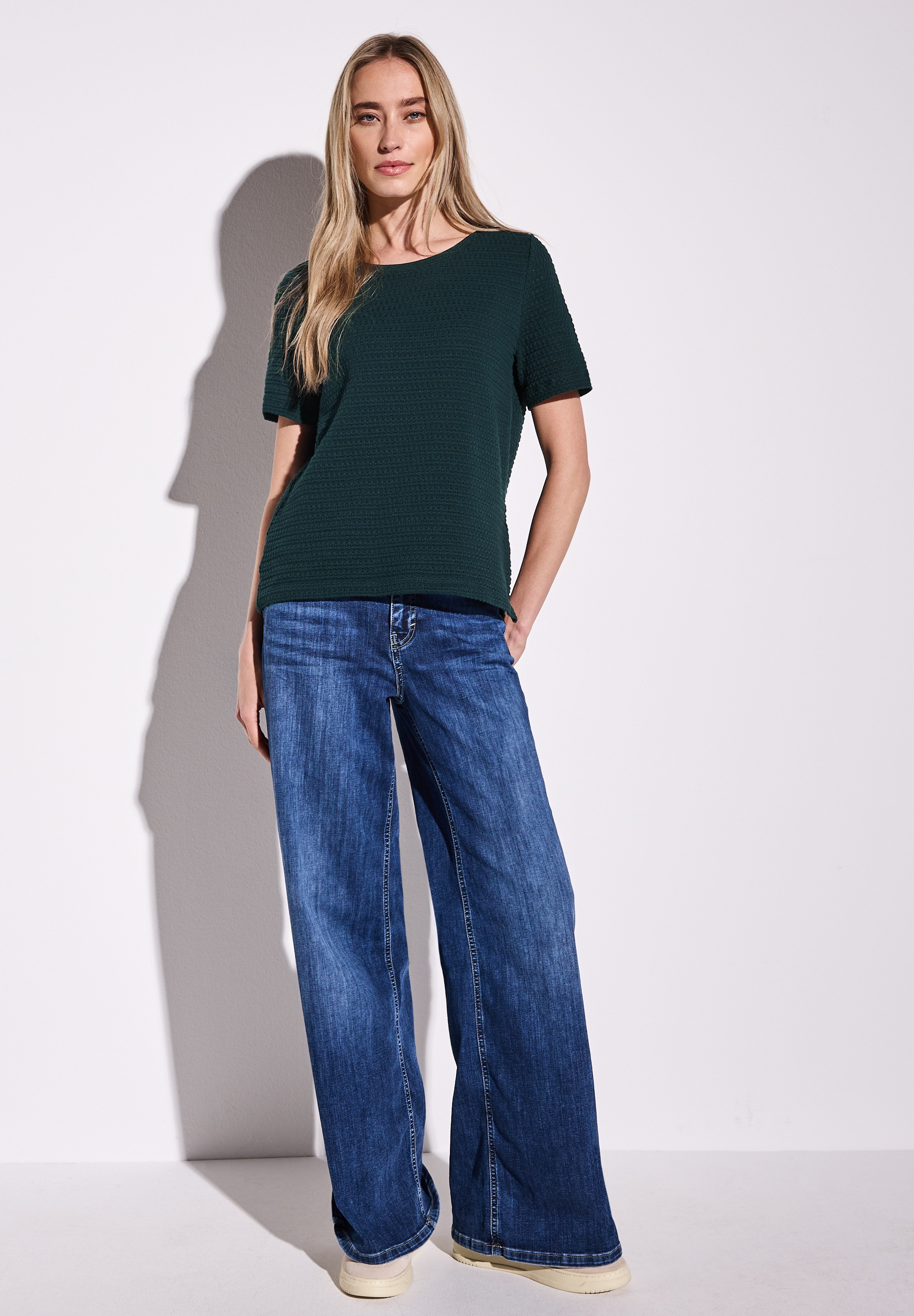 STREET ONE T-Shirt, aus reiner Baumwolle