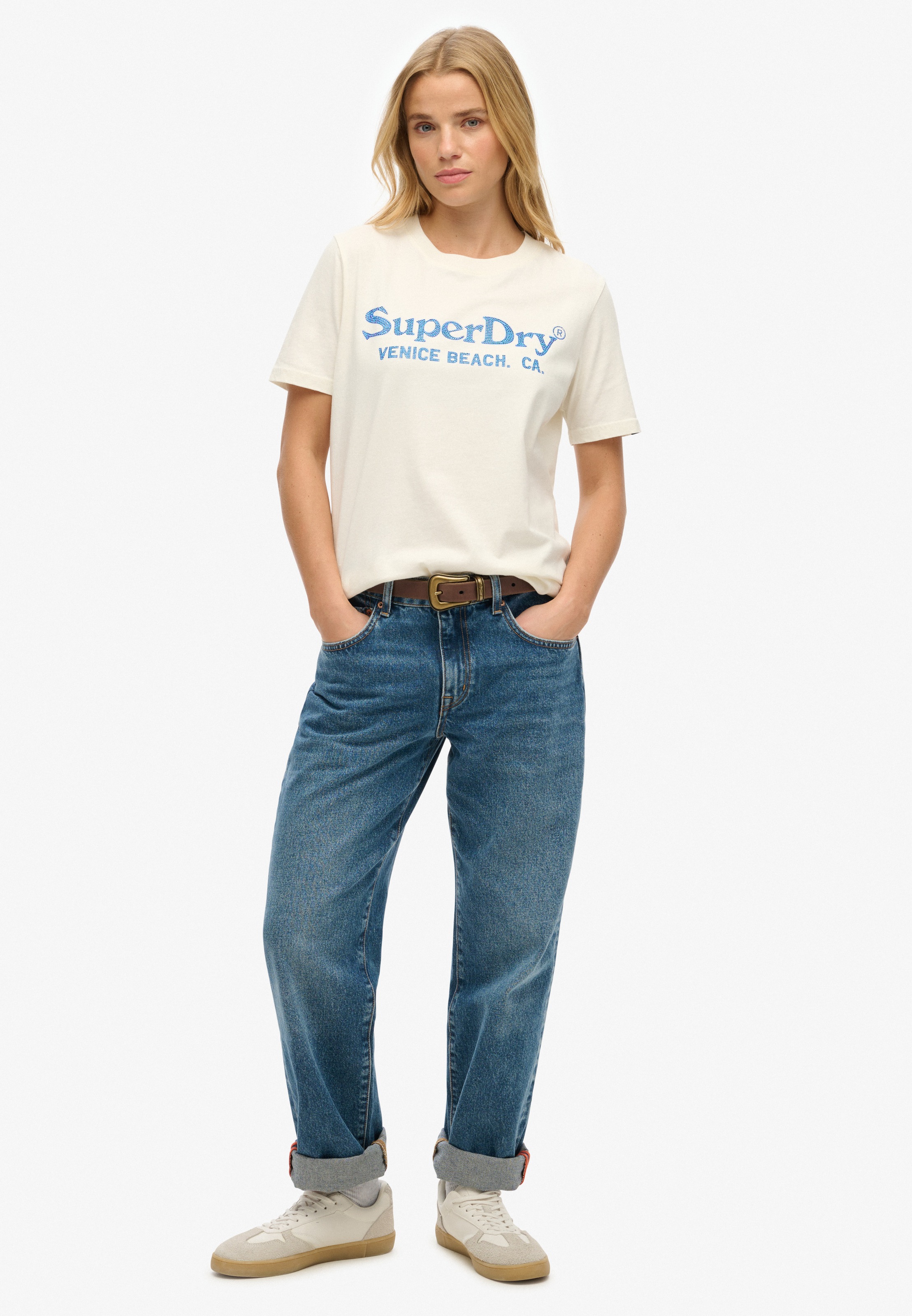 Superdry Kurzarmshirt »VENUE METALLIC RELAXED TEE«