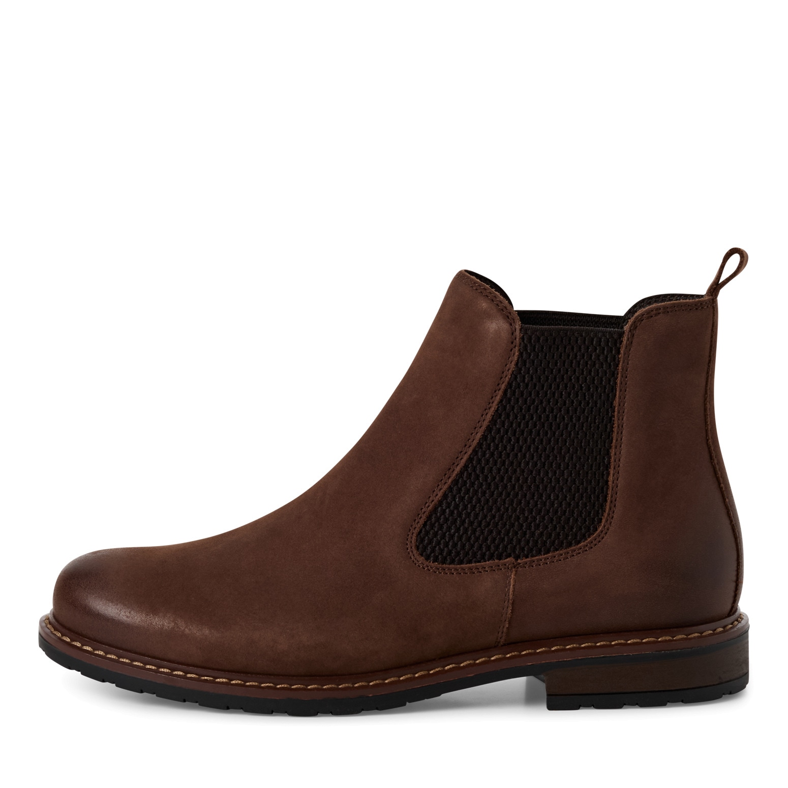 Tamaris Chelseaboots, Blockabsatz, Stiefelette, Businesschuh, Schlupfboots, Anziehlasche