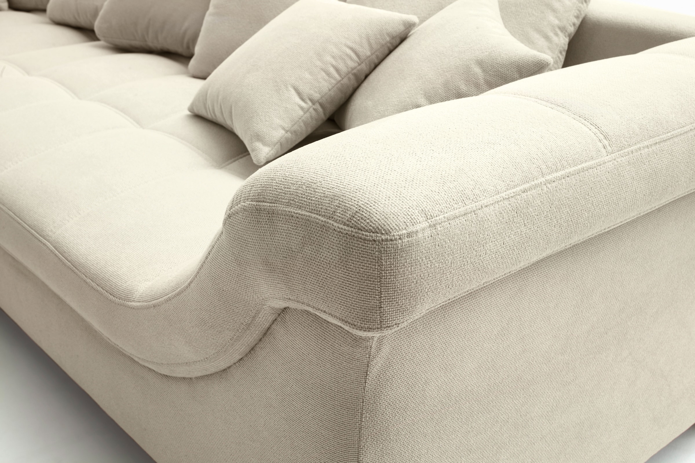 Mr. Couch Ecksofa »Bologna, L-Form, mit Holzfüßen«, wahlweise mit Kaltschaum