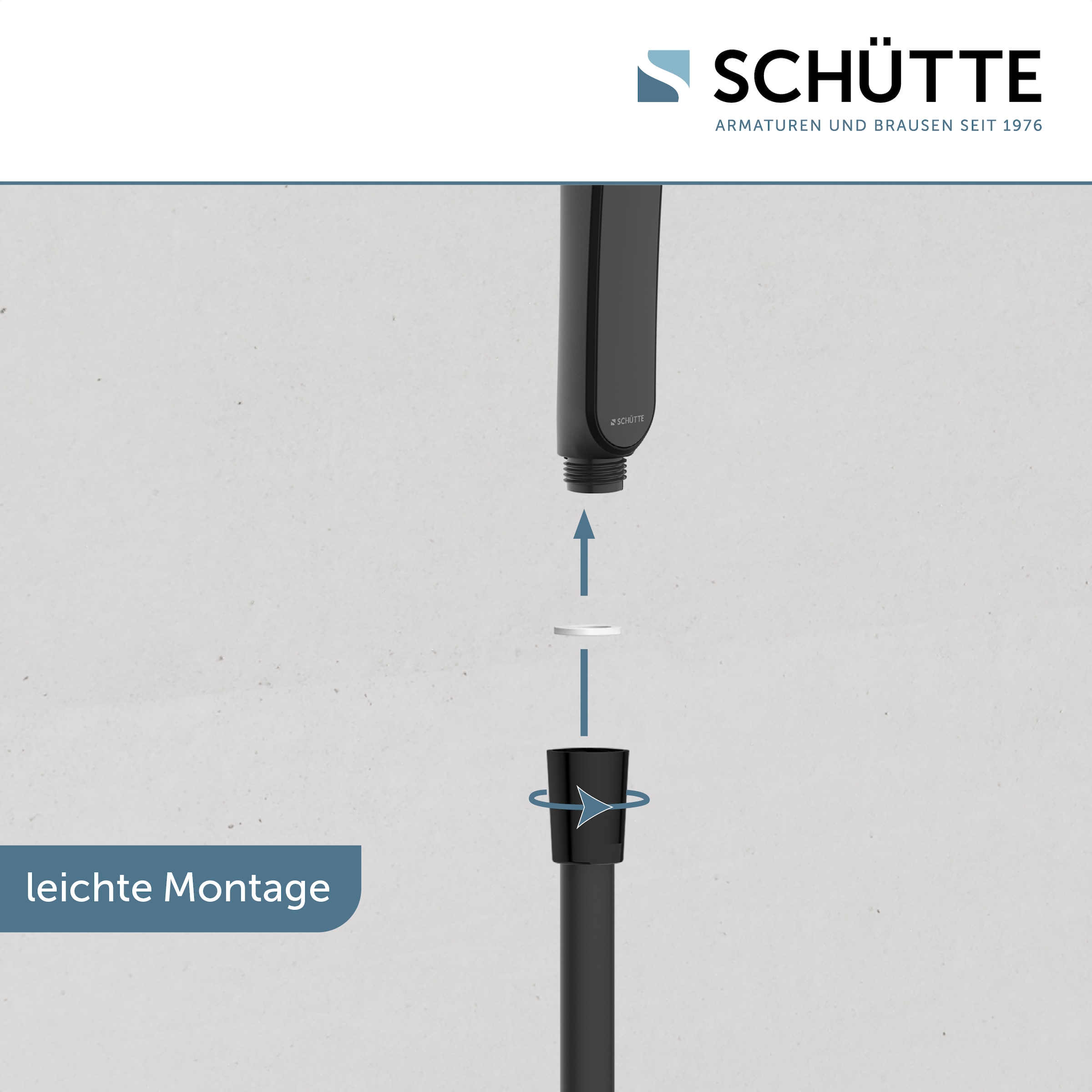 Schütte Handbrause »KARIBIK«, 3-fach verstellbar, mit Antikalknoppen, wassersparend, eckig