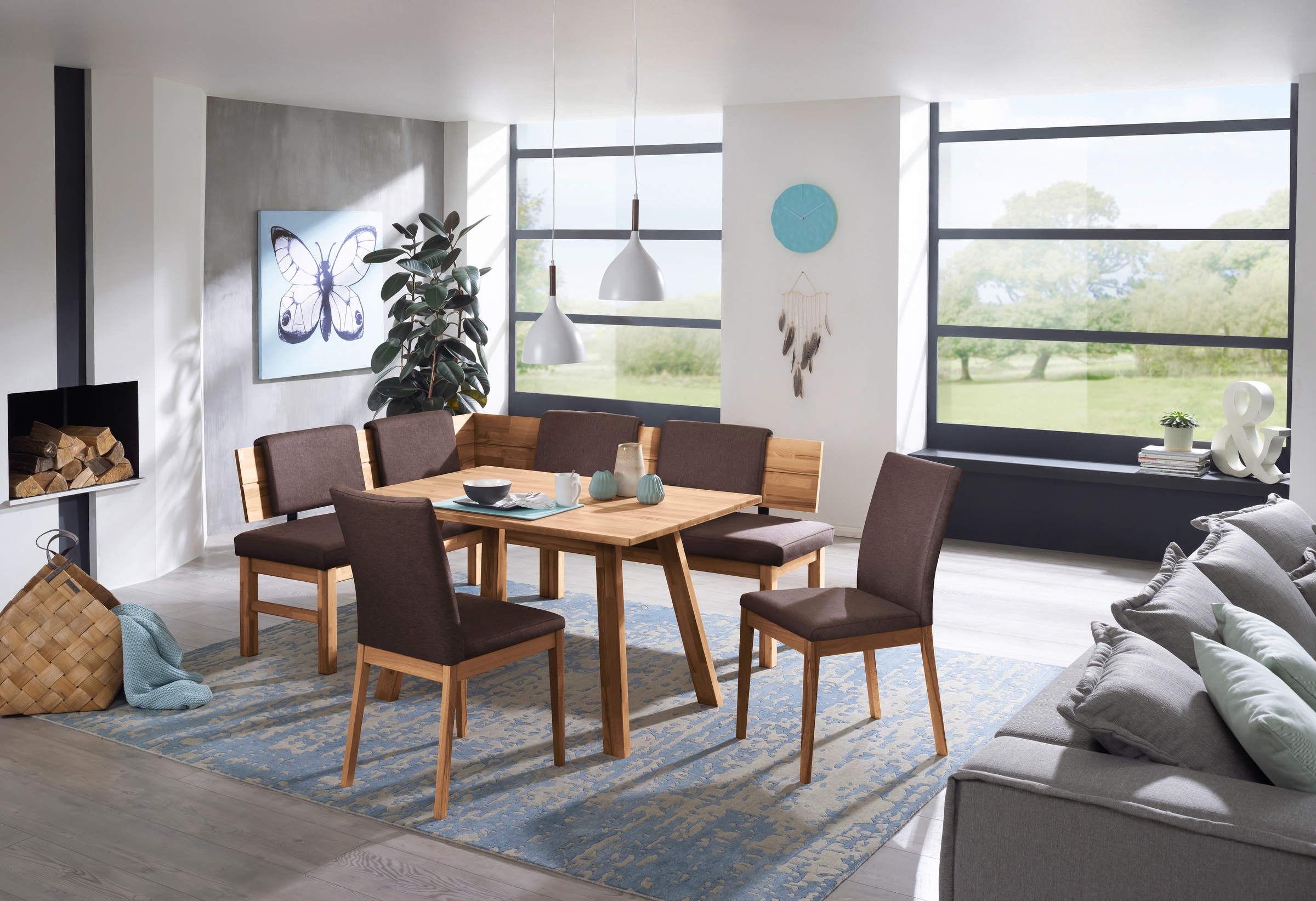 massivline&more 4-Fußstuhl "Lorenzo, Stuhl, Esszimmerstuhl, Küchenstuhl" () günstig online kaufen