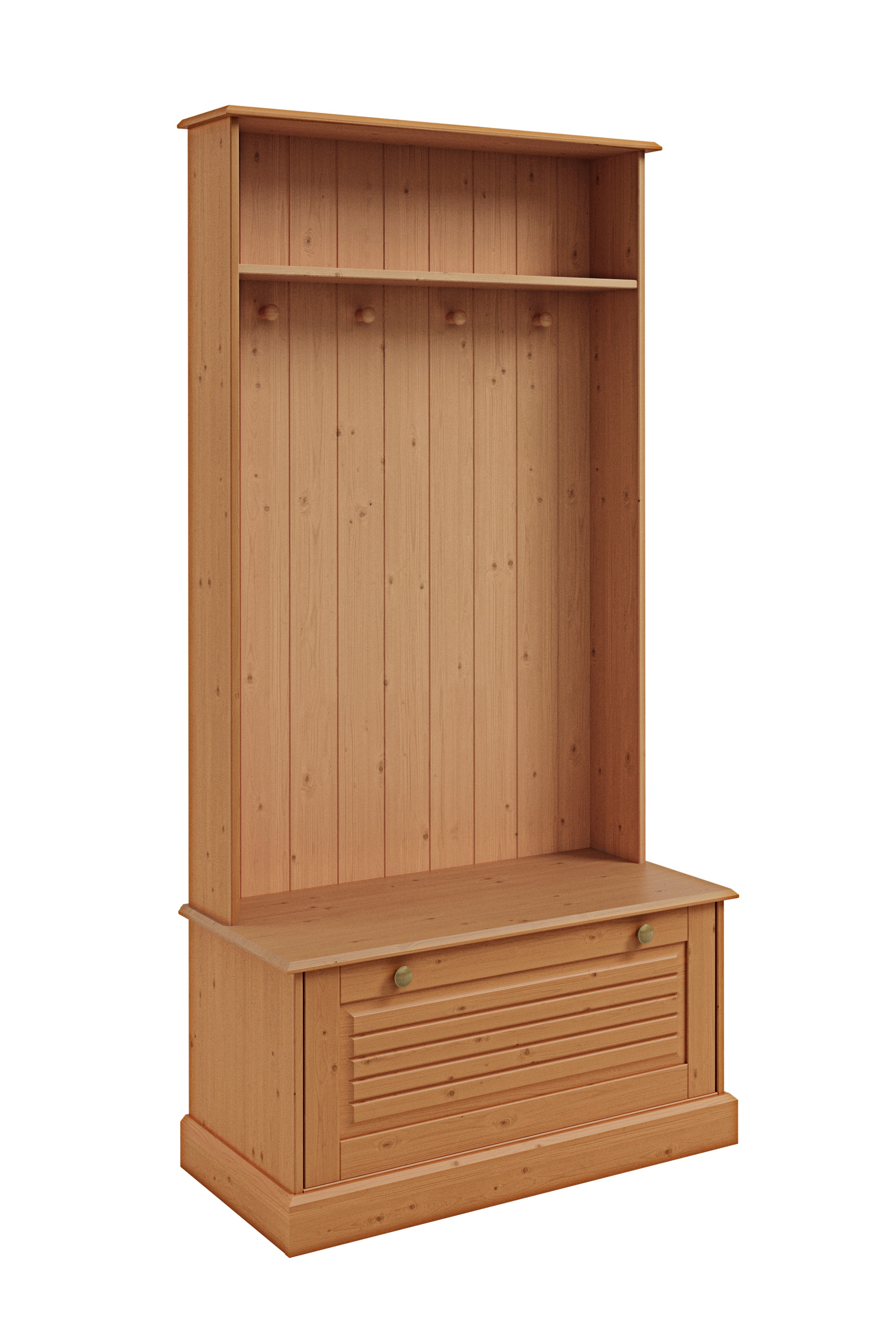 Home affaire Kompaktgarderobe "Liotta", Mit einer Klappe und 4 Kleiderhacke günstig online kaufen