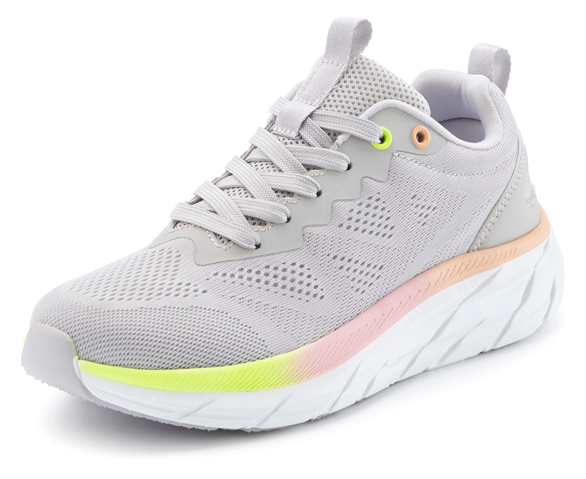 LASCANA Sneaker »Textilschuh, Halbschuh,«, mit modischen Farbdetails VEGAN
