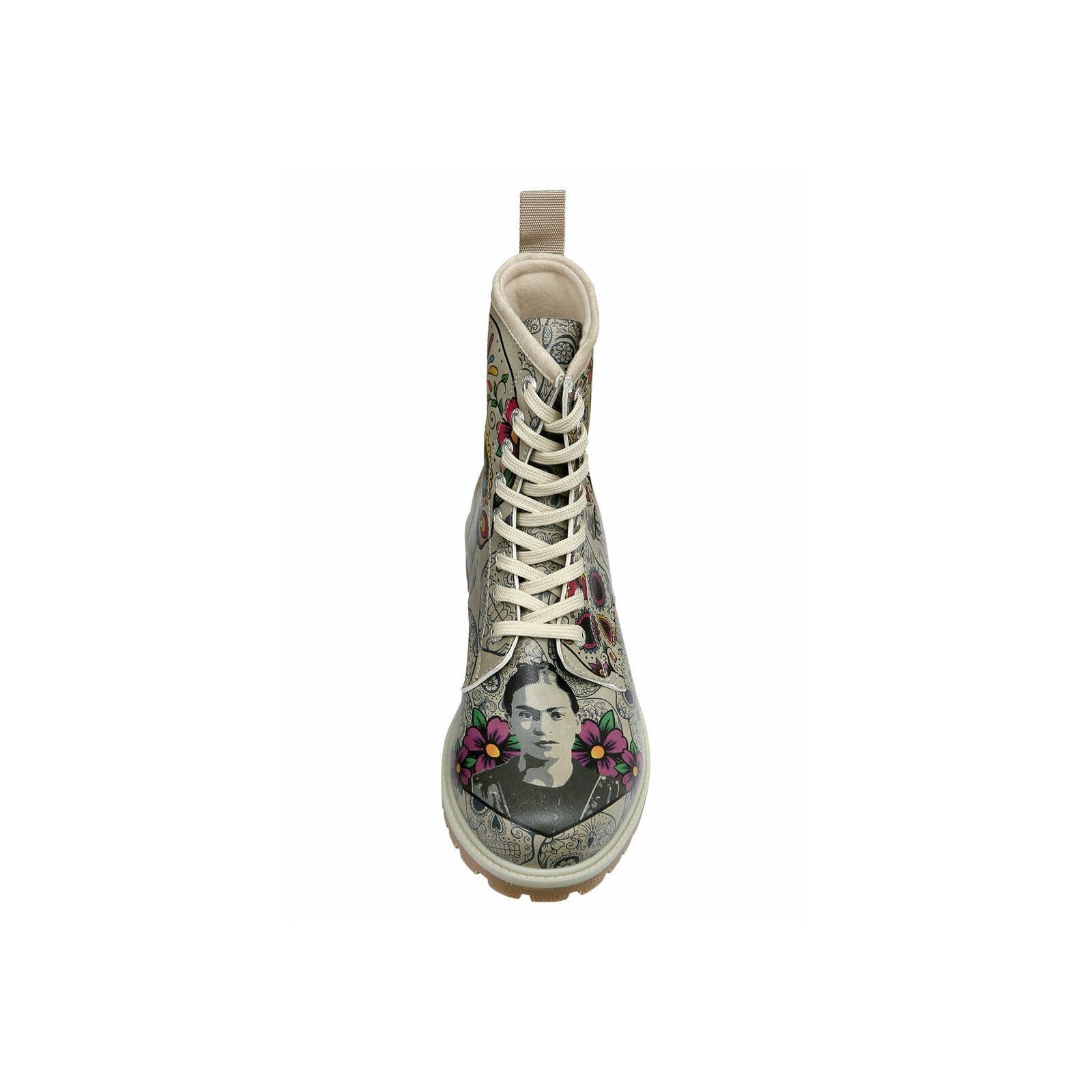 DOGO Schnürboots »Long Boots Schnürstiefel Remembrance Of Frida Kahlo Damen«  Handgefertigt