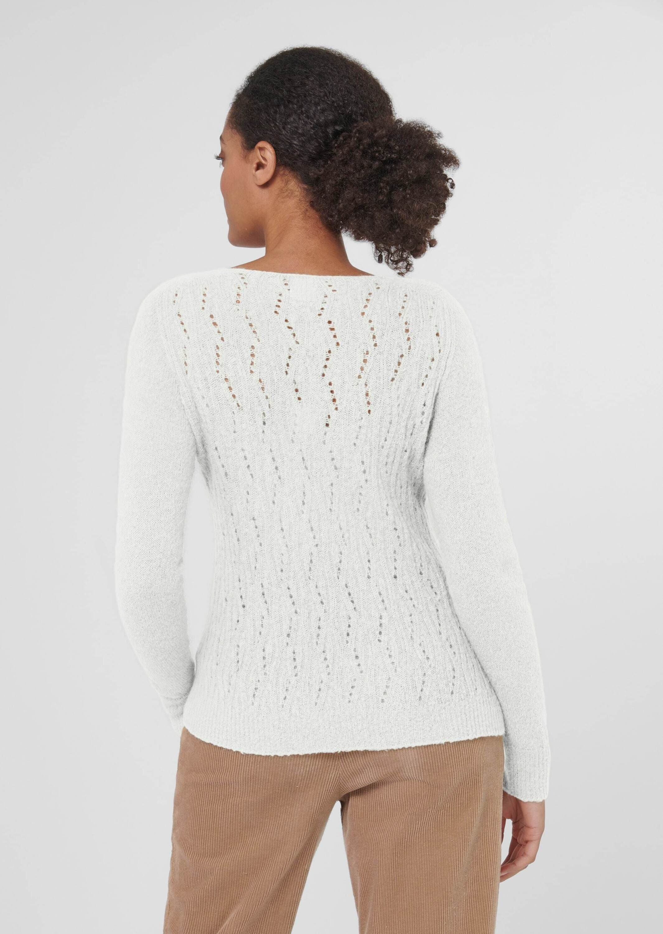 MADELEINE Longpullover »Pullover Ajour-Pullover aus Alpaka- Mischung«