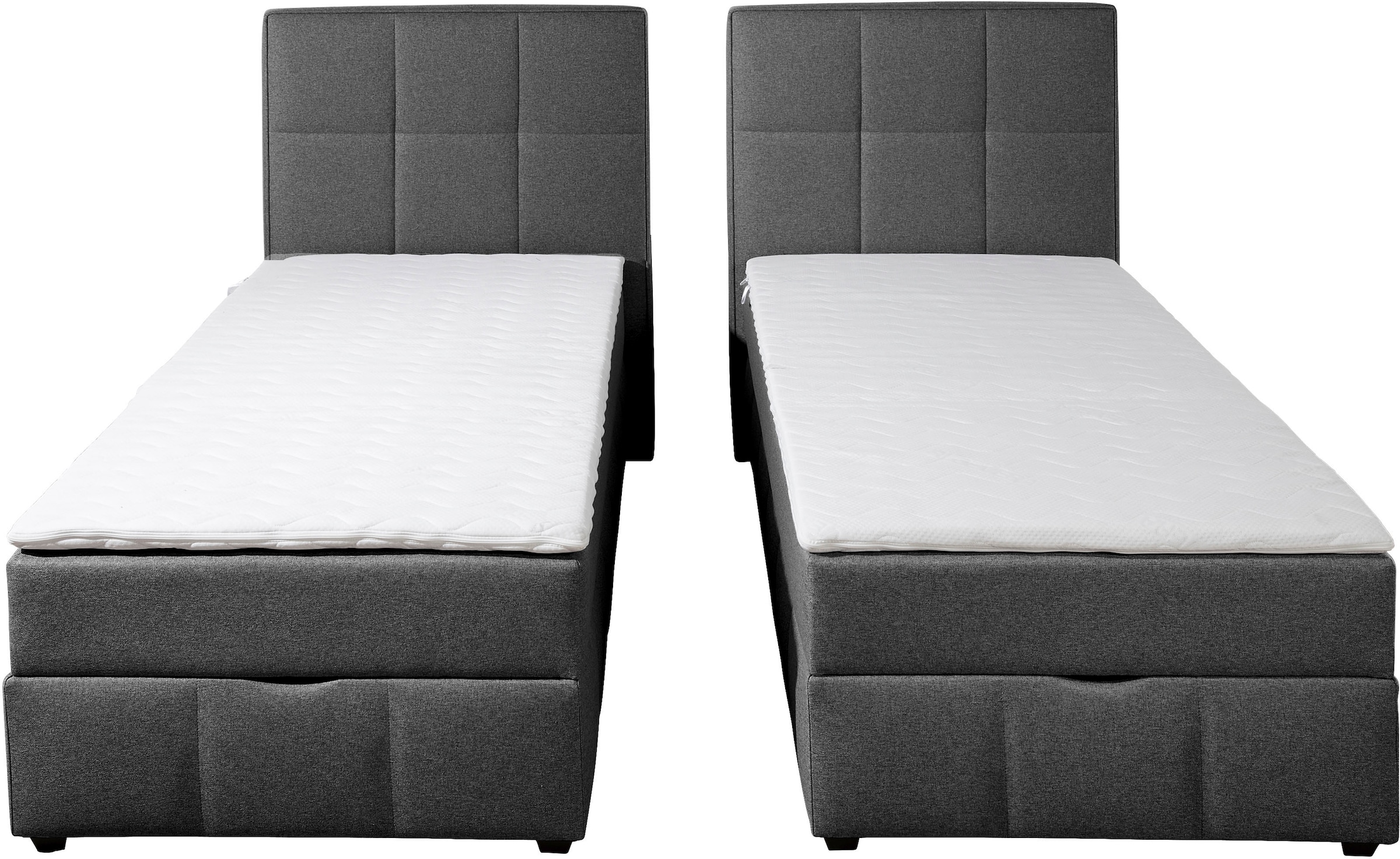 Home affaire Boxbett »Niemes inkl. Bettkasten und Topper, auch in Überlänge erhältlich« Boxbett mit Bettkasten, inkl. Topper