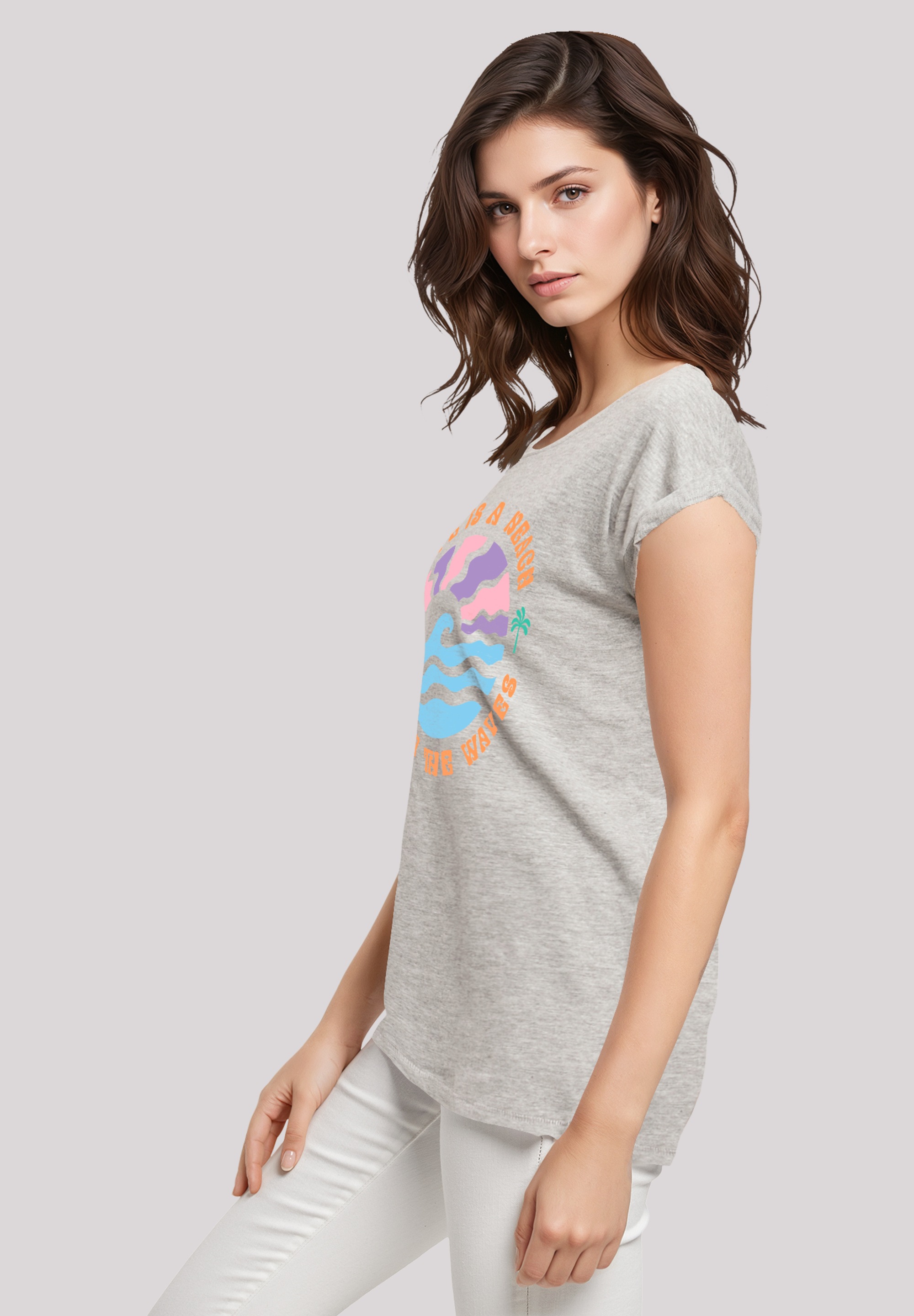 F4NT4STIC T-Shirt »Life Is A Beach Enjoy The Waves«, Premium Qualität