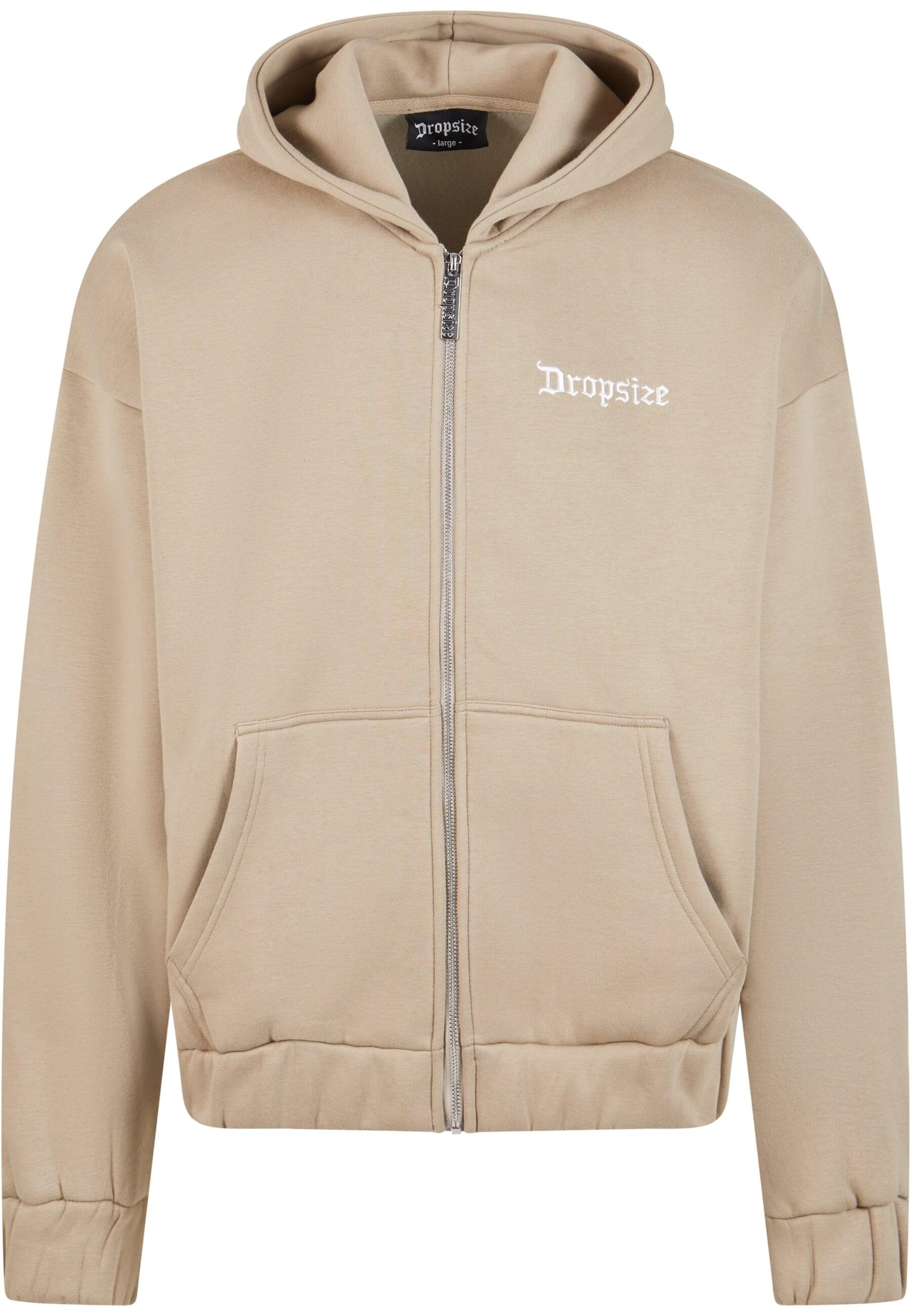 Dropsize Sweatjacke "Dropsize Herren Super Heavy Oversize Blank Zip Hoodie"