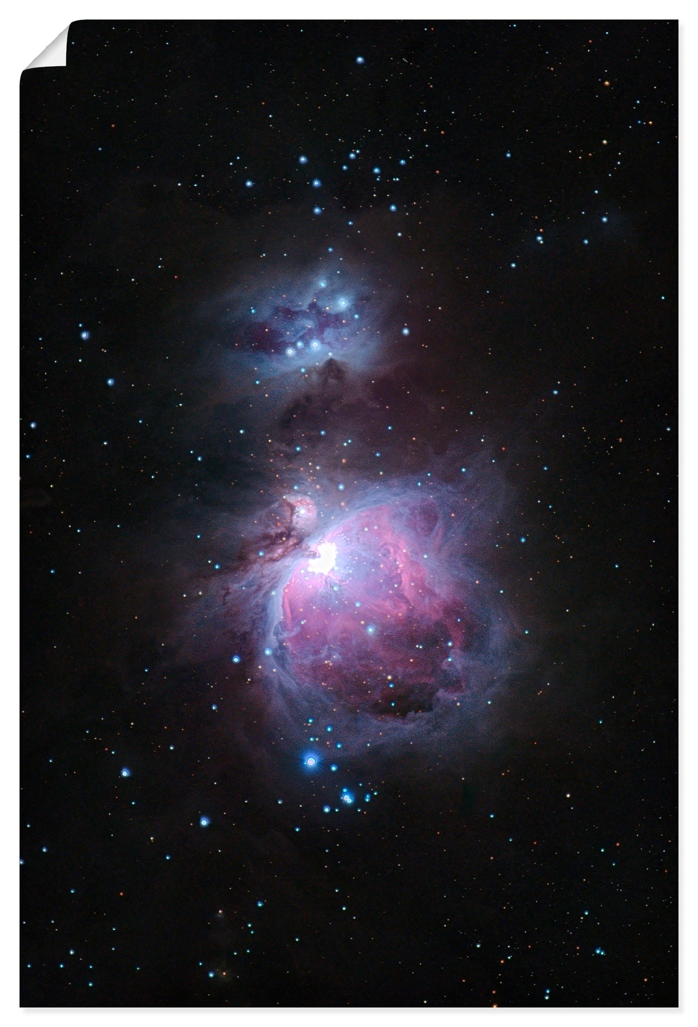 Artland Wandbild "Orionnebel im Sternbild Orion" 1 Stk. tlg. als Alubild, Leinwandbild, Poster, Wandaufkleber in verschied. Größen