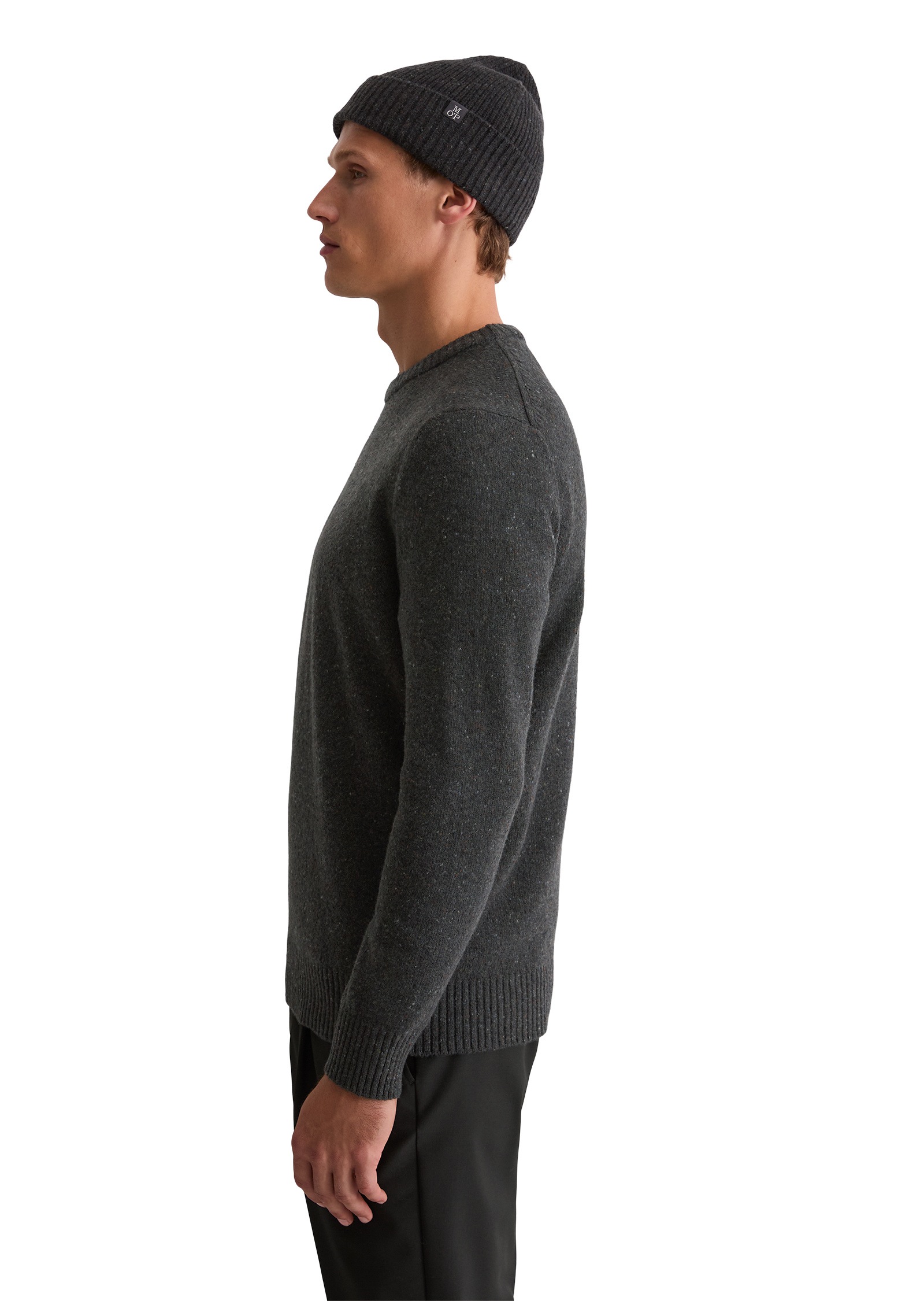 Marc O'Polo Rundhalspullover »aus gesprenkeltem Tweedgarn«