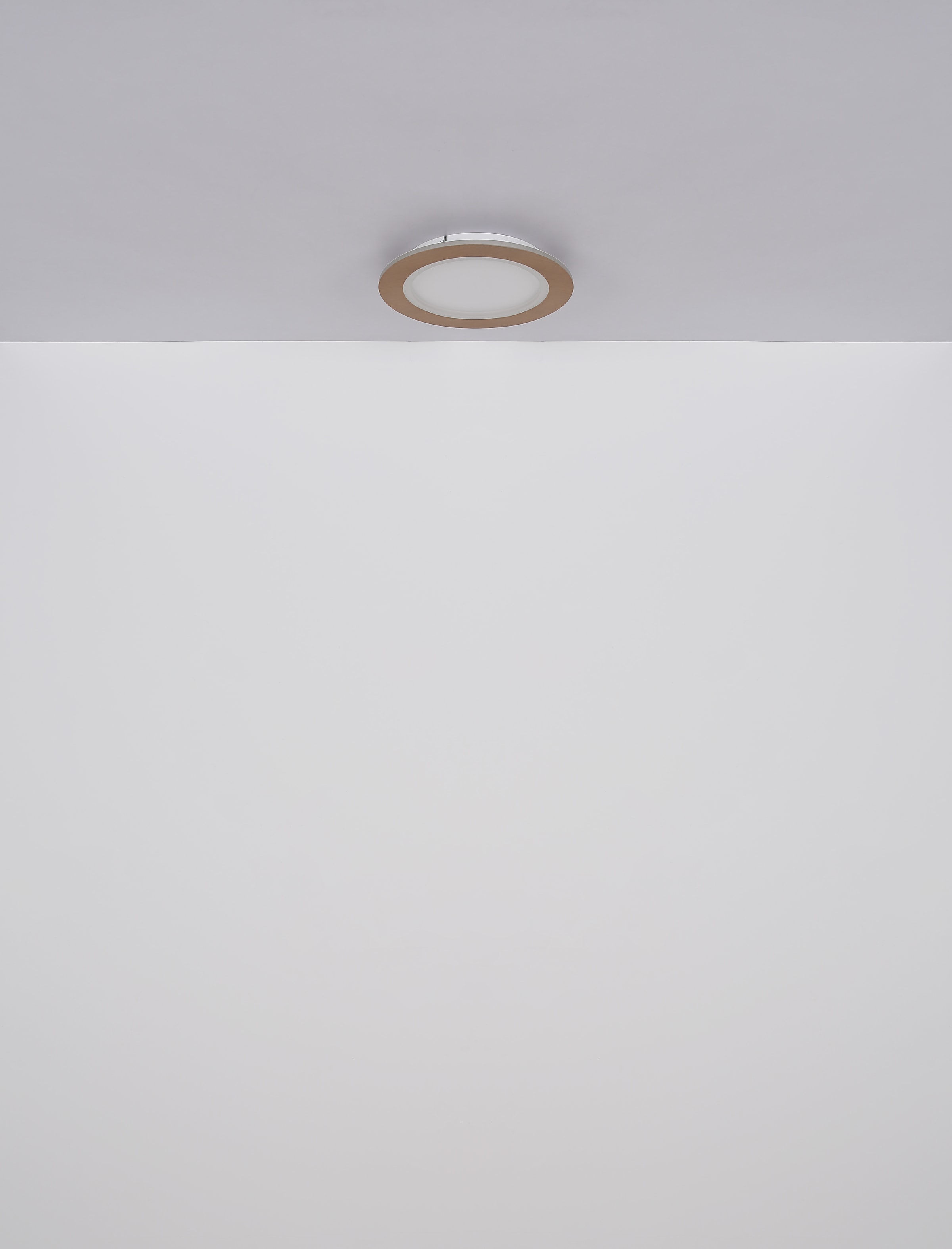 GLOBO LIGHTING LED Deckenleuchte »CLAY«, Leuchtmittel LED-Modul | LED fest integriert, Deckenlampe/holzoptik/rund/Wohnzimmer/Schlafzimmer