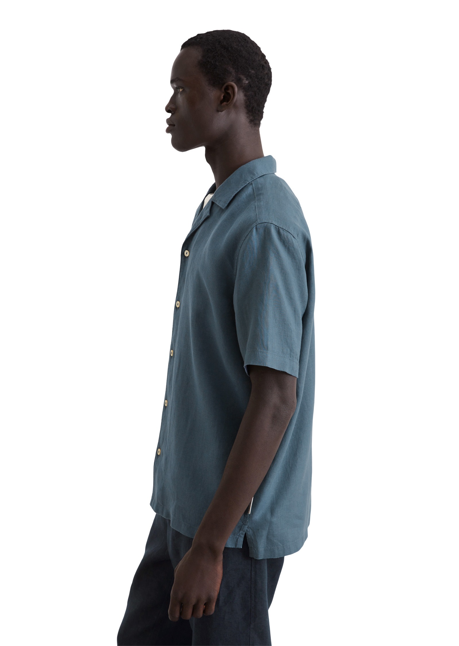 Marc OPolo Kurzarmhemd "aus reinem Leinen" günstig online kaufen