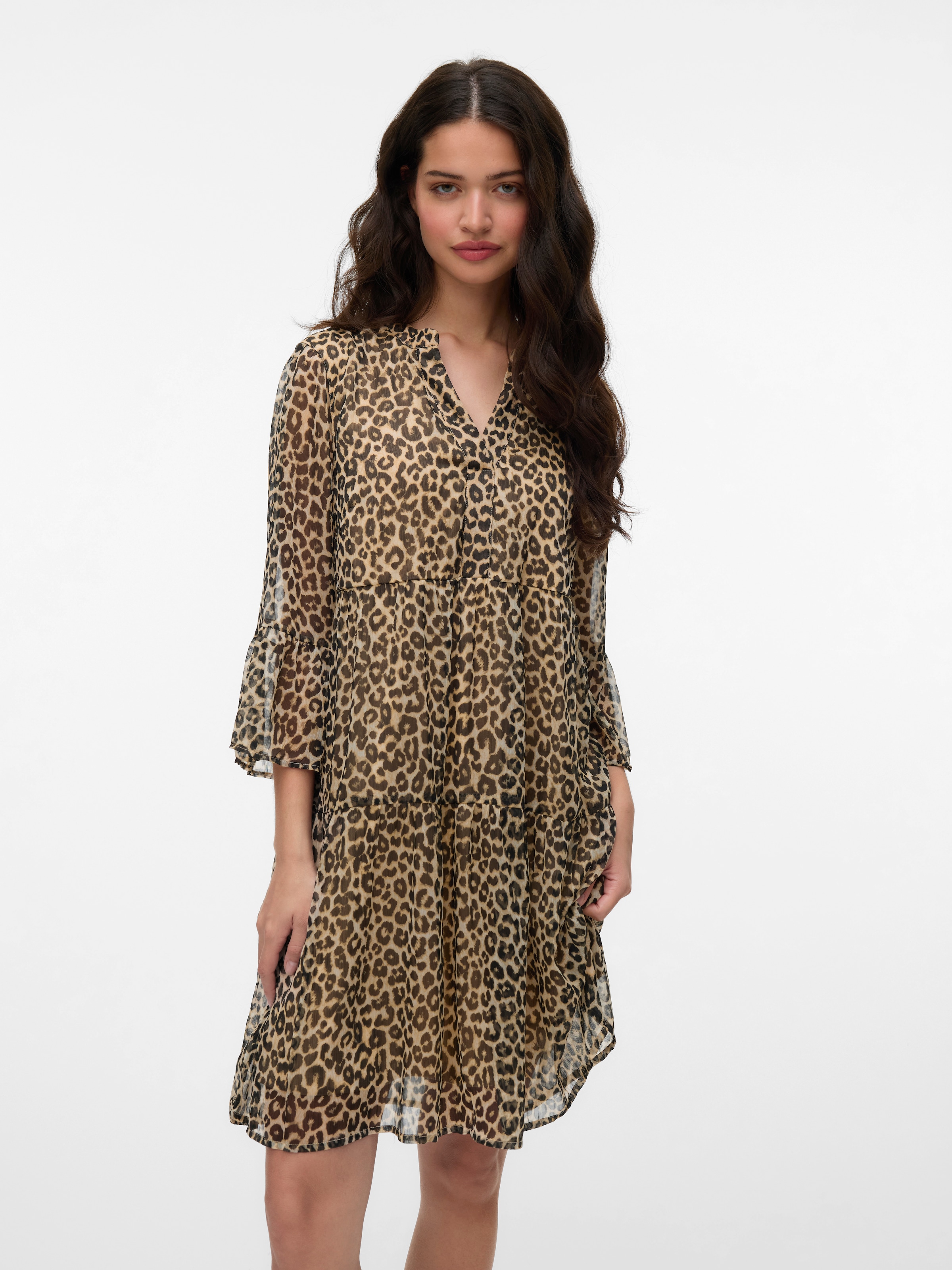 Vero Moda Tunikakleid "VMSMILLA 3/4 SHORT DRESS WVN GA" günstig online kaufen