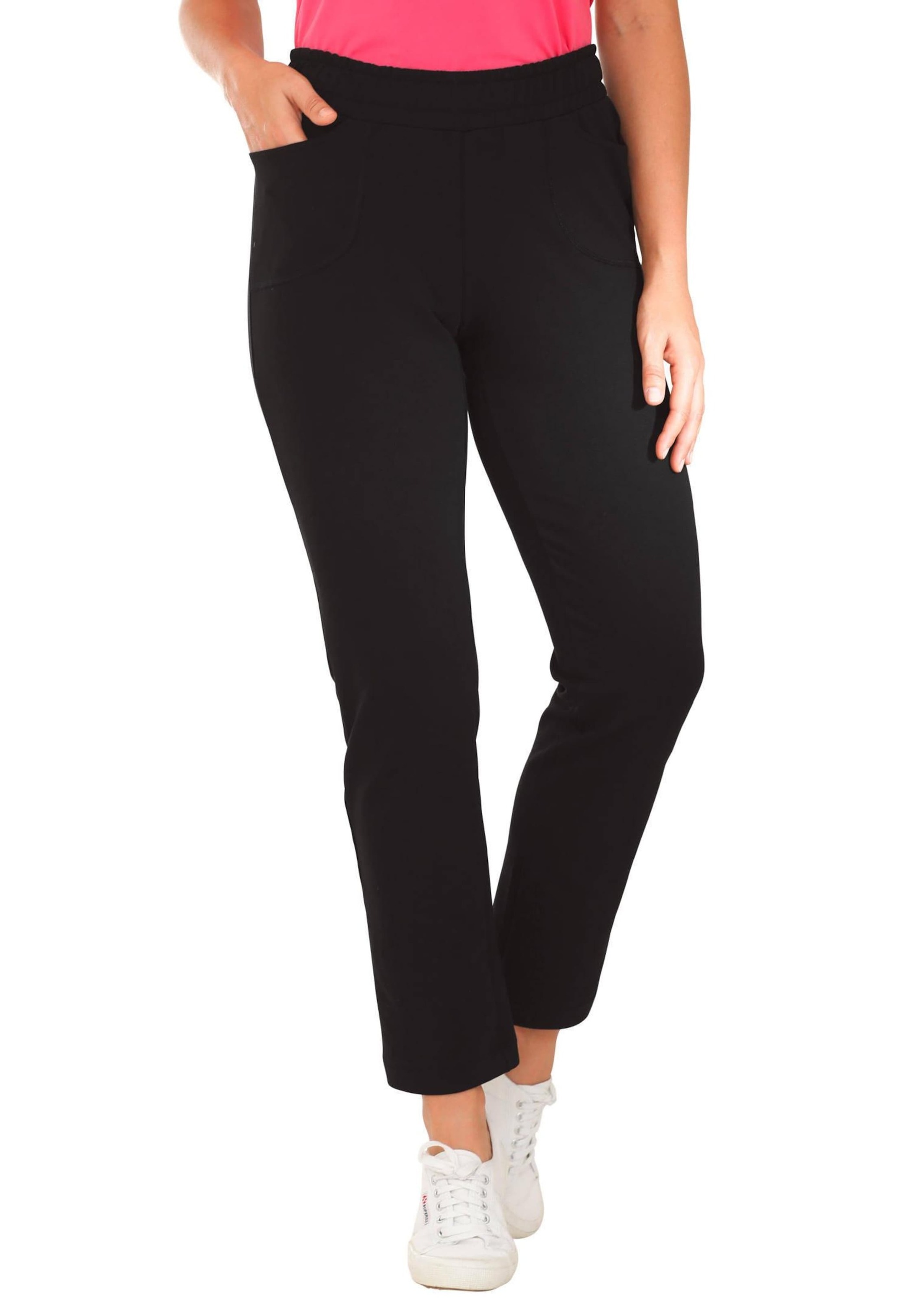 GOLDNER Stoffhose »Freizeithose Bequeme Freizeithose mit Schlupfbund und Taschen«