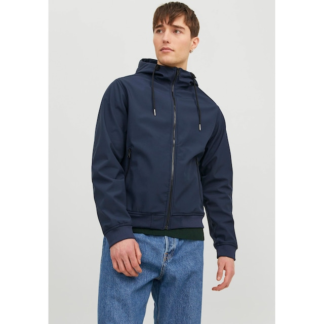 Jack & Jones Softshelljacke »JJEBASIC SOFTSHELL HOOD NOOS«, mit Kapuze |  BAUR