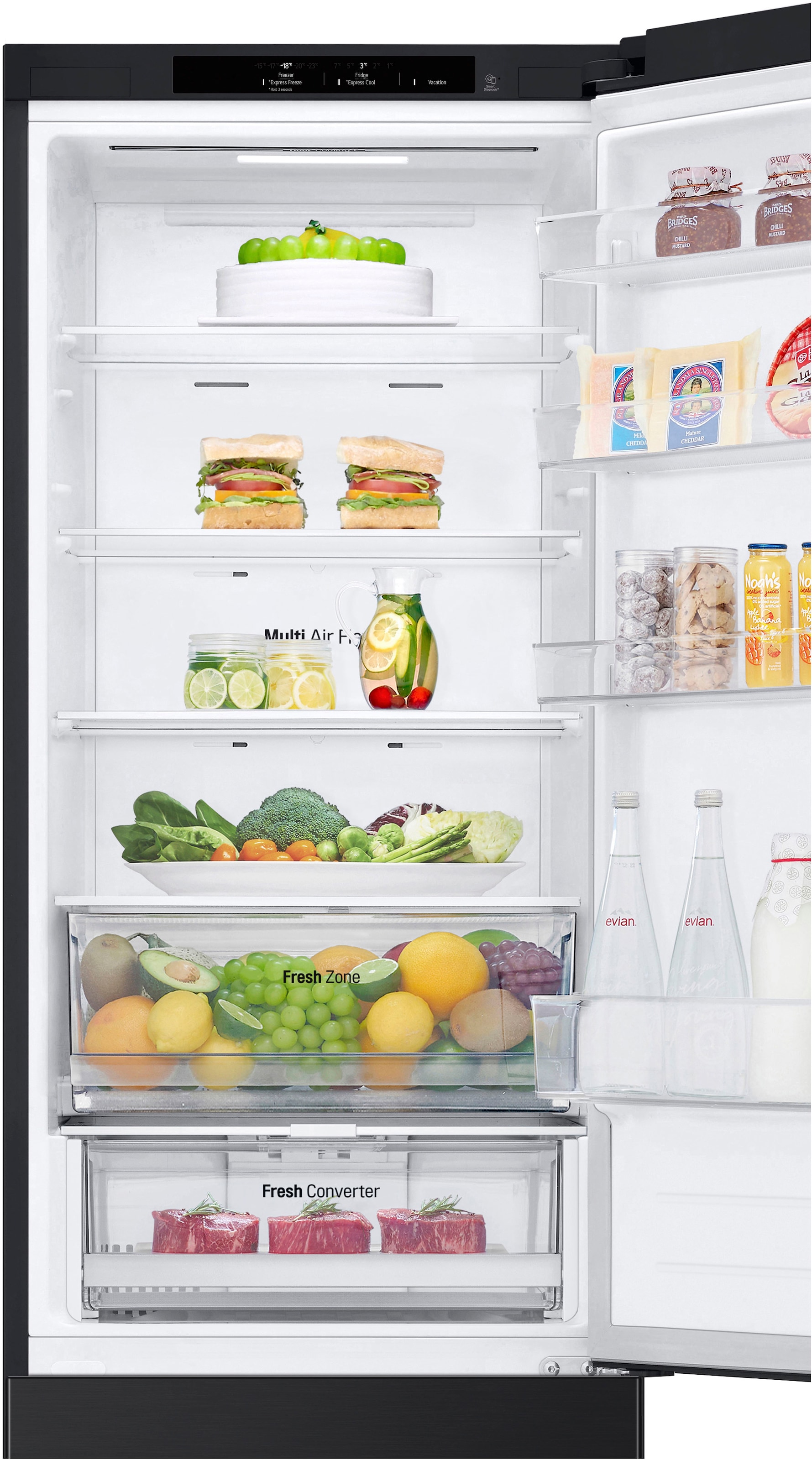 LG Kühl-/Gefrierkombination »GBV22NCBEP«, FRESHConverter® Schublade: variable Temperatur für mehr Frische