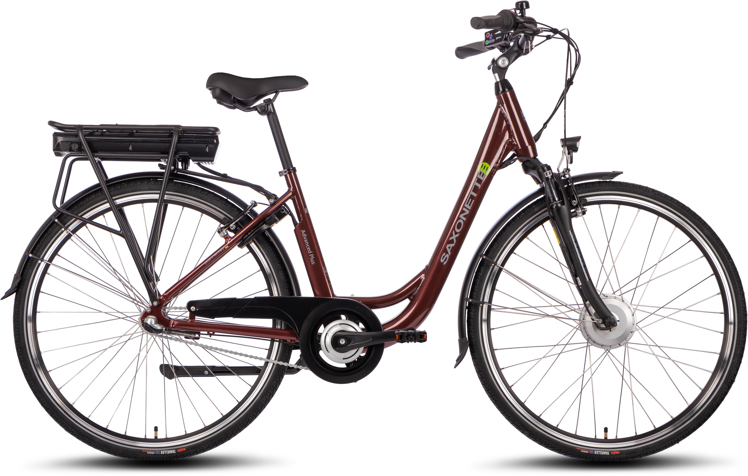 SAXONETTE E-Bike "Advanced Plus", 3 Gang, Shimano, SHIMANO Nexus, Frontmotor 250 W, (mit Akku-Ladegerät u. integr. Rahme