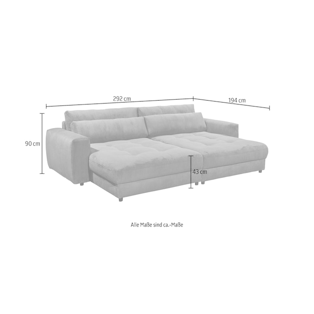 ED EXCITING DESIGN Loveseat »Barura Loveseat«, (2 St.), frei im Raum  stellbar, inkl. 2 Rücken- und 2 Nierenkissen | BAUR