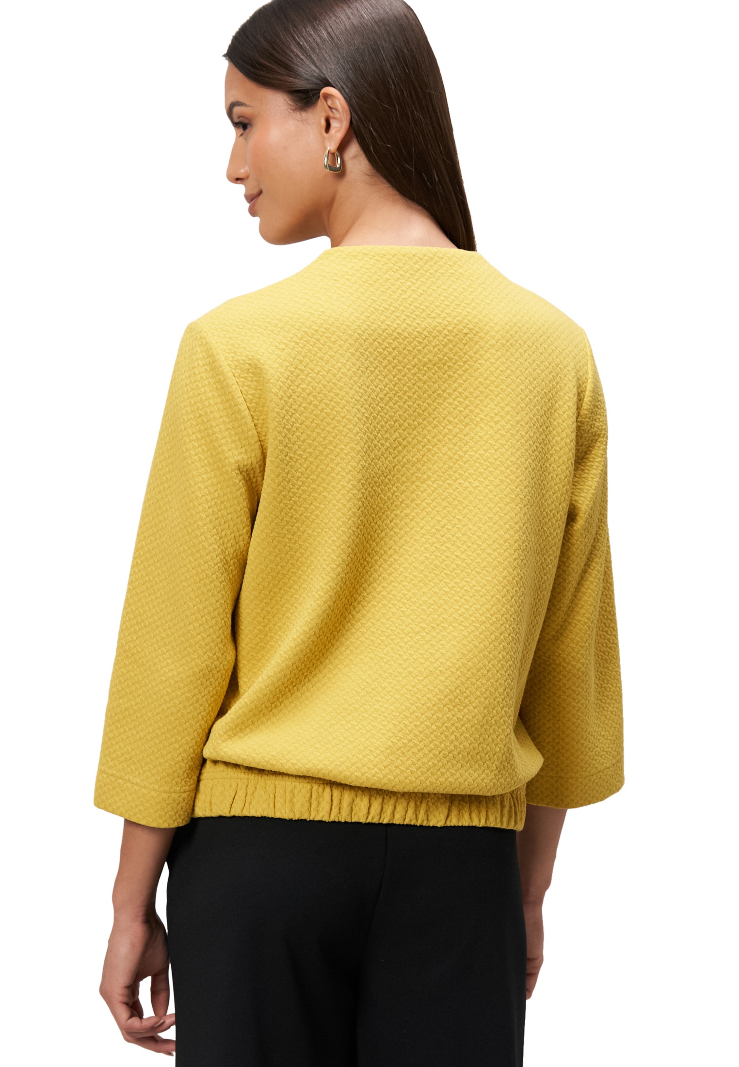 Zero Sweatshirt »zero Sweatshirt mit Strukturmuster«, Plain/ohne Details