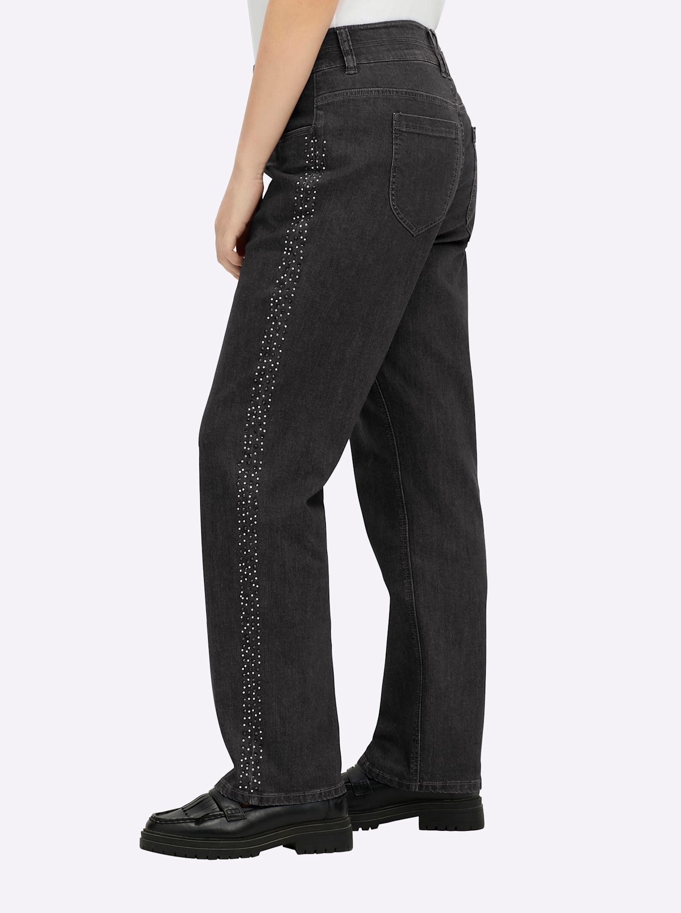 Sheego Anne Curvy Jeans Black Denim Size 48 3