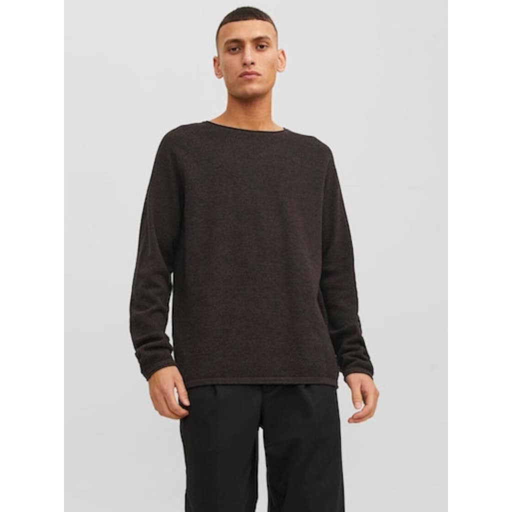 Jack & Jones Rundhalspullover »JJEHILL KNIT CREW NECK NOOS«