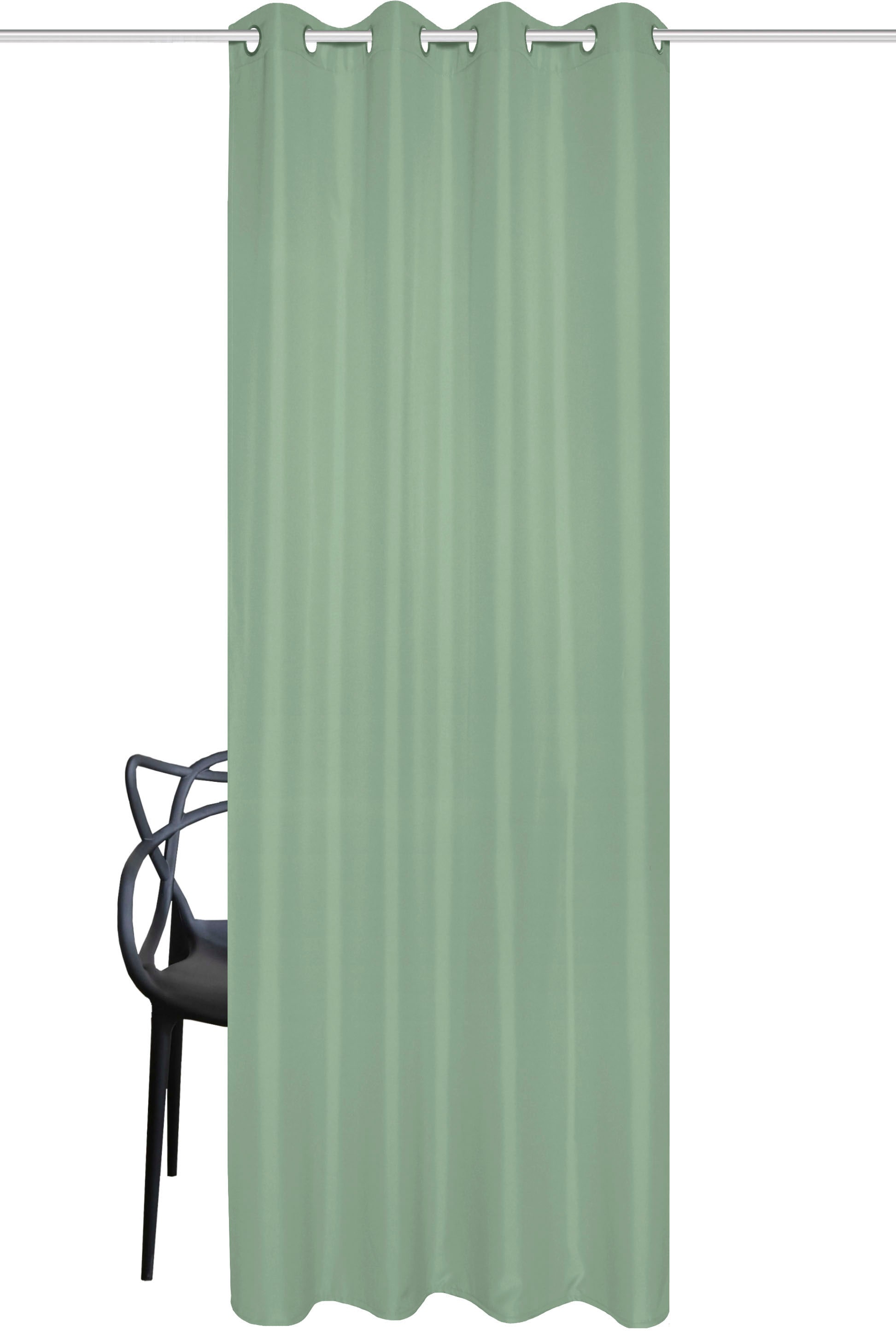 Home Basics Vorhang "ATLANTIK" Ösen 1 Stk. tlg. Ösenschal Uni ATLANTIK günstig online kaufen