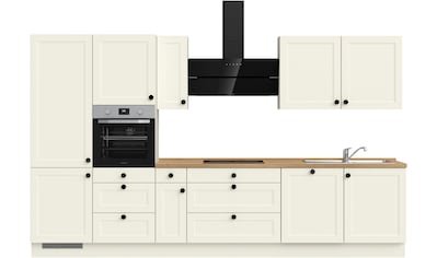 Küchenzeile »"Cascada premium"«, vormontiert, Ausrichtung wählbar, Breite 360 cm, mit...